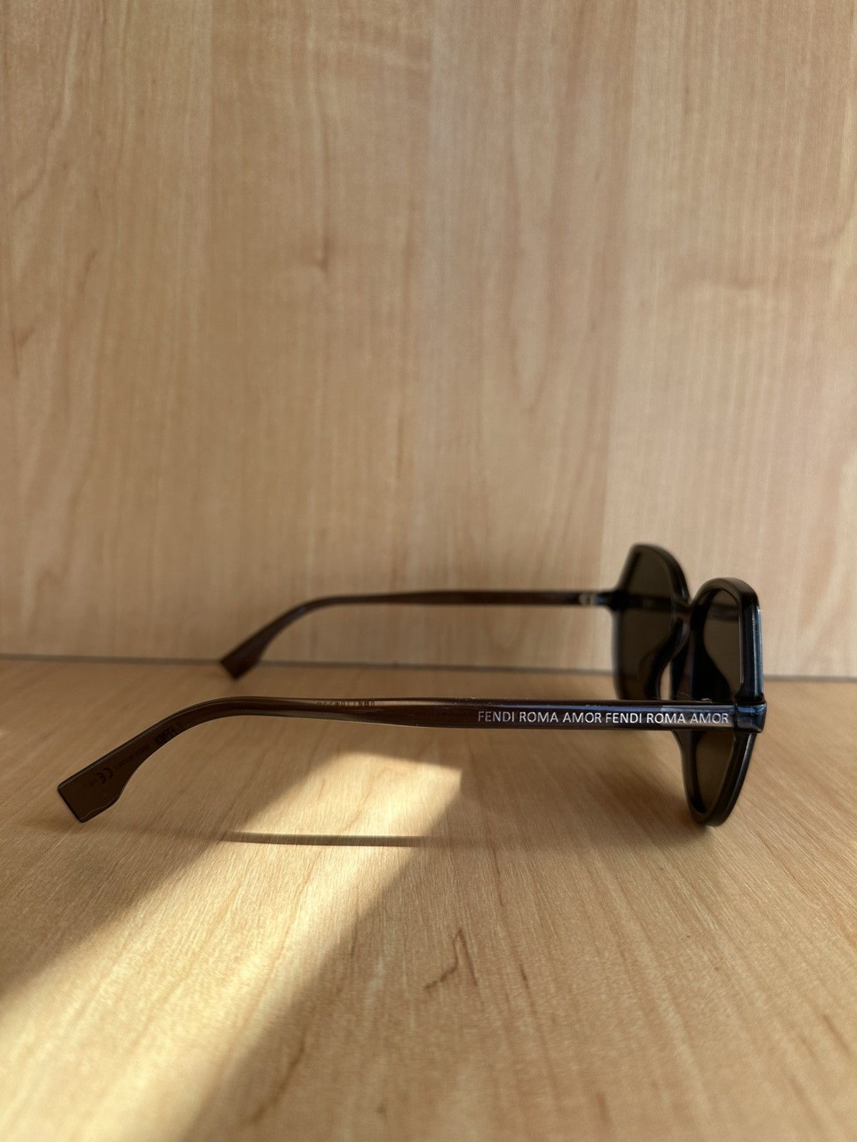 Fendi Fendi Roma Amor Sunglasses Blue Designer Sunglasses Size ONE SIZE - 5 Thumbnail