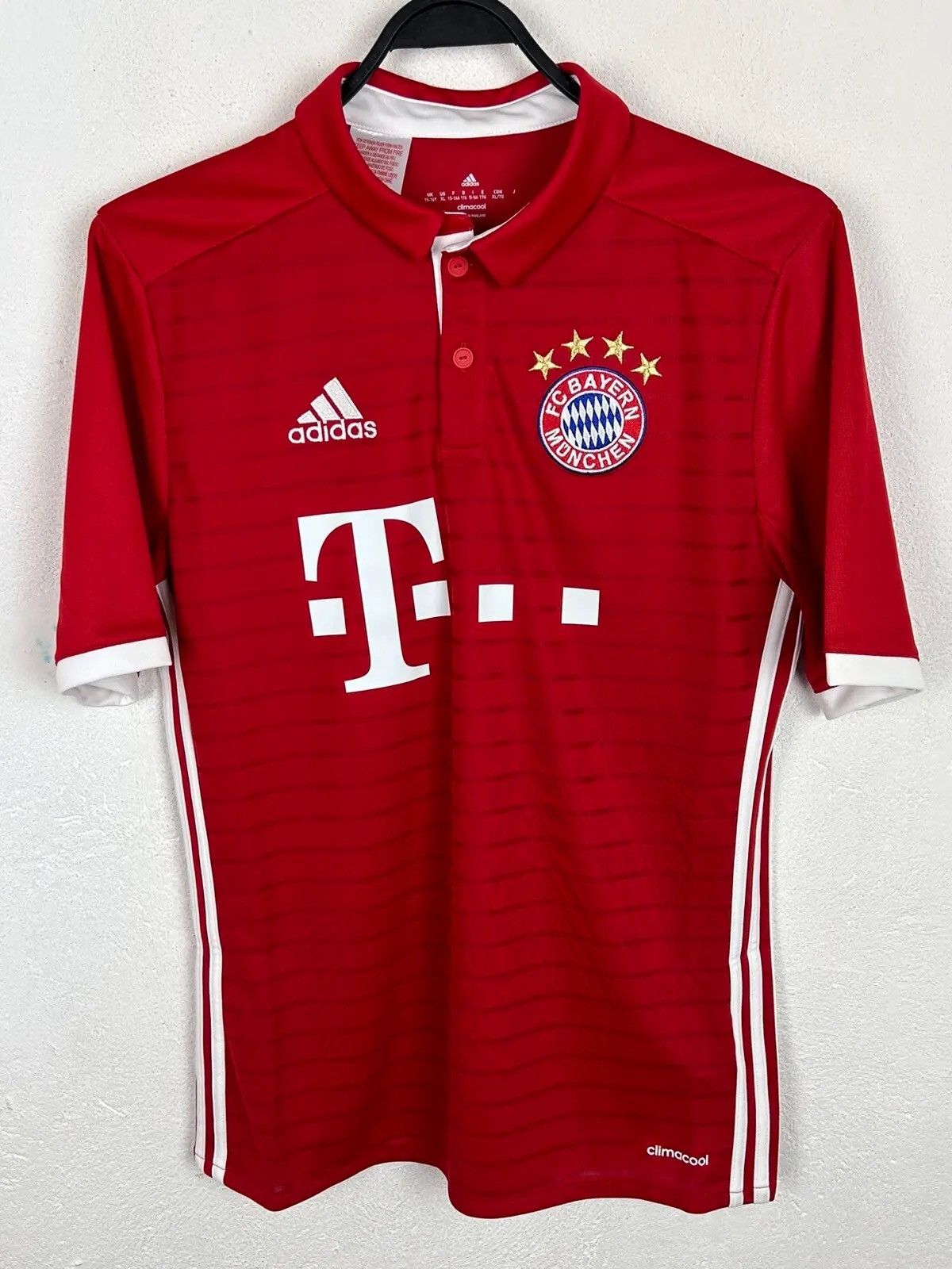 Adidas BNWT Adidas x F.C Bayern Munchen 2016/17 Home Soccer Jersey Size US S / EU 44-46 / 1 - 2 Thumbnail