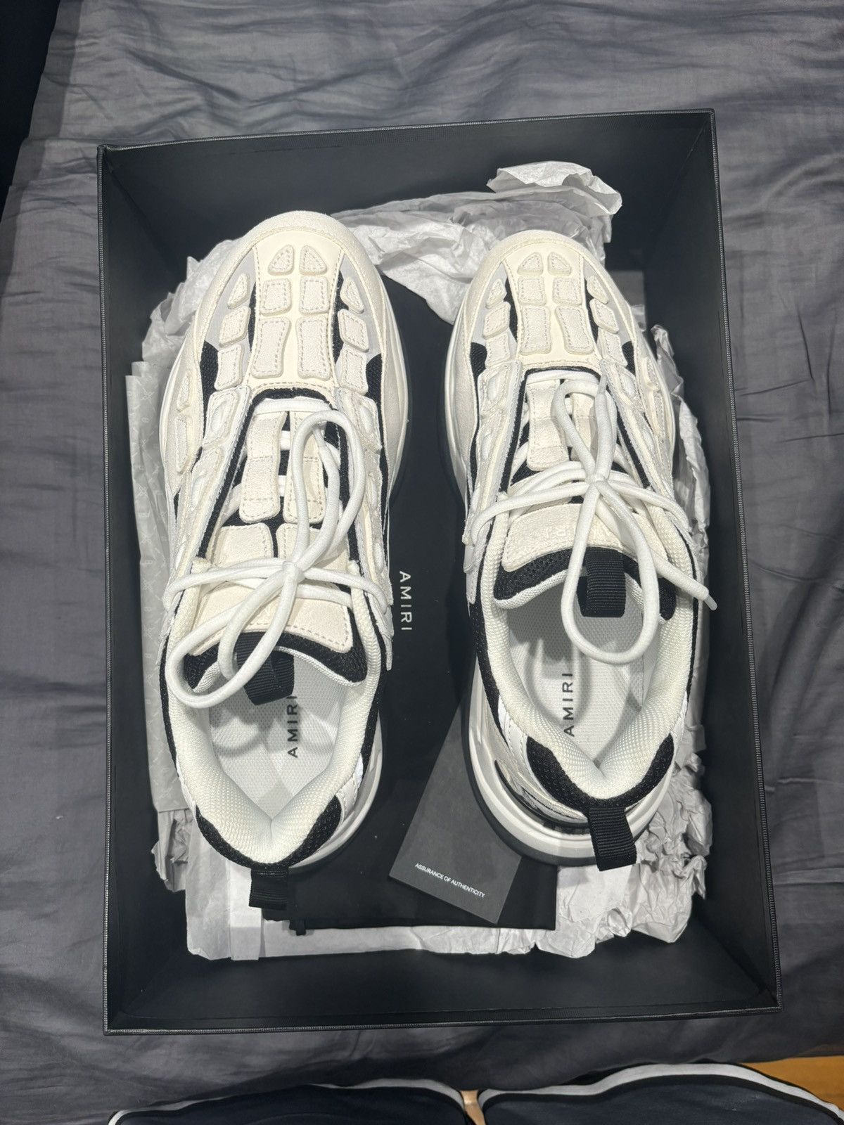 Amiri Amiri Bone Runner White Black Size US 11 / EU 44 - 10 Thumbnail