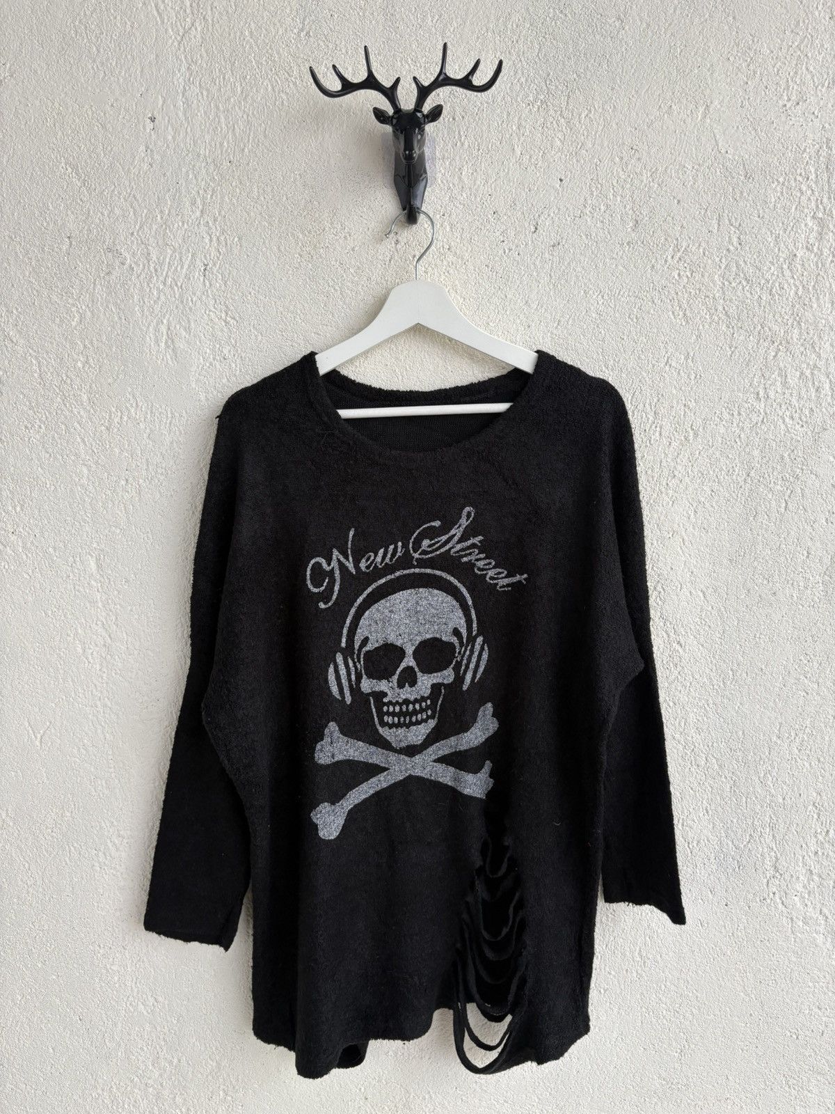 Number (N)ine Hysteric skull distressed knit lgb style Size US L / EU 52-54 / 3 - 1 Thumbnail