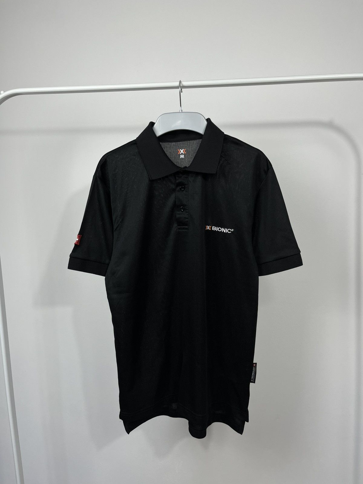Other X-Bionic black polo shirt M size Swiss flag techwear Size US M / EU 48-50 / 2 - 1 Thumbnail