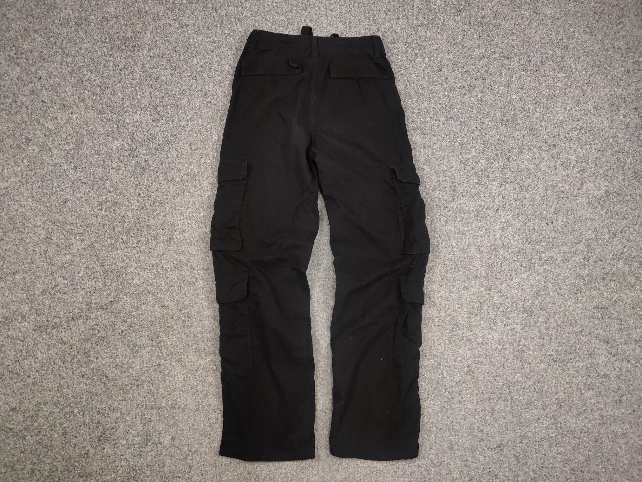 Japanese Brand Vintage Japanese Black Baggy Cargo Trouser Pants Y2K Style Size US 30 / EU 46 - 8 Thumbnail