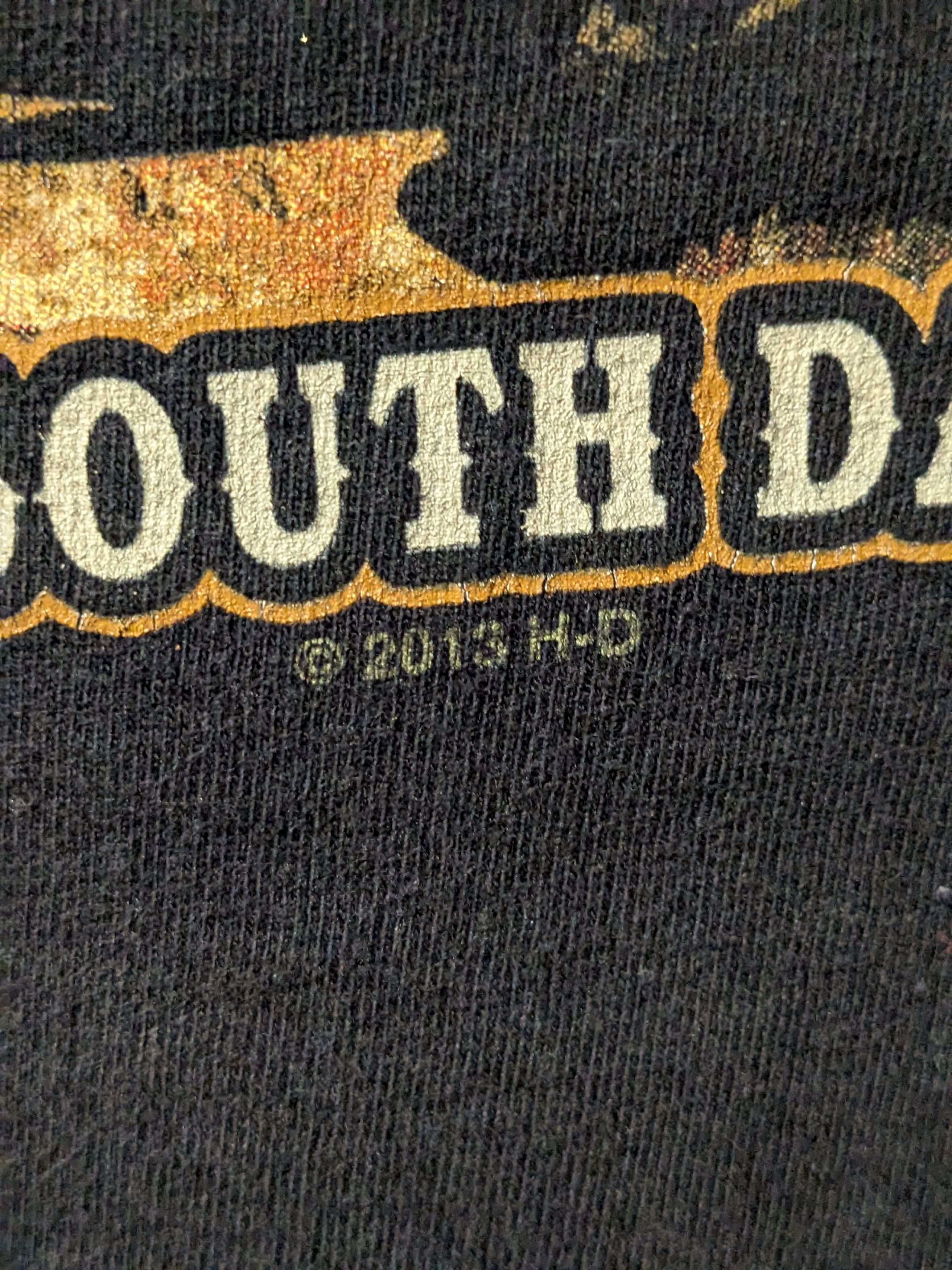 Harley Davidson × Vintage Vintage 2013 Harley Davidson Motorcycle BadLands T-Shirt Size US XL / EU 56 / 4 - 3 Thumbnail