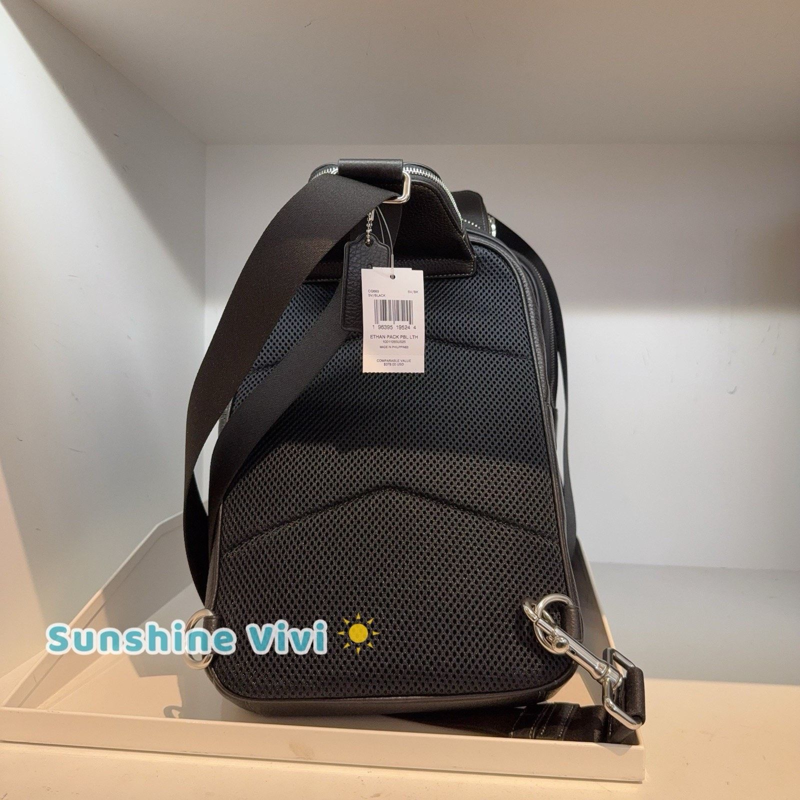 Coach NWT Coach Ethan Pack CQ669 Crossbody leather BAG Black Size ONE SIZE - 5 Thumbnail