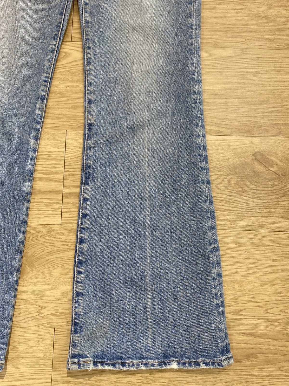 MOUSSY Moussy Acid Blue Wash Whiskers Style Flare Jeans Size US 26 / EU 42 - 8 Thumbnail
