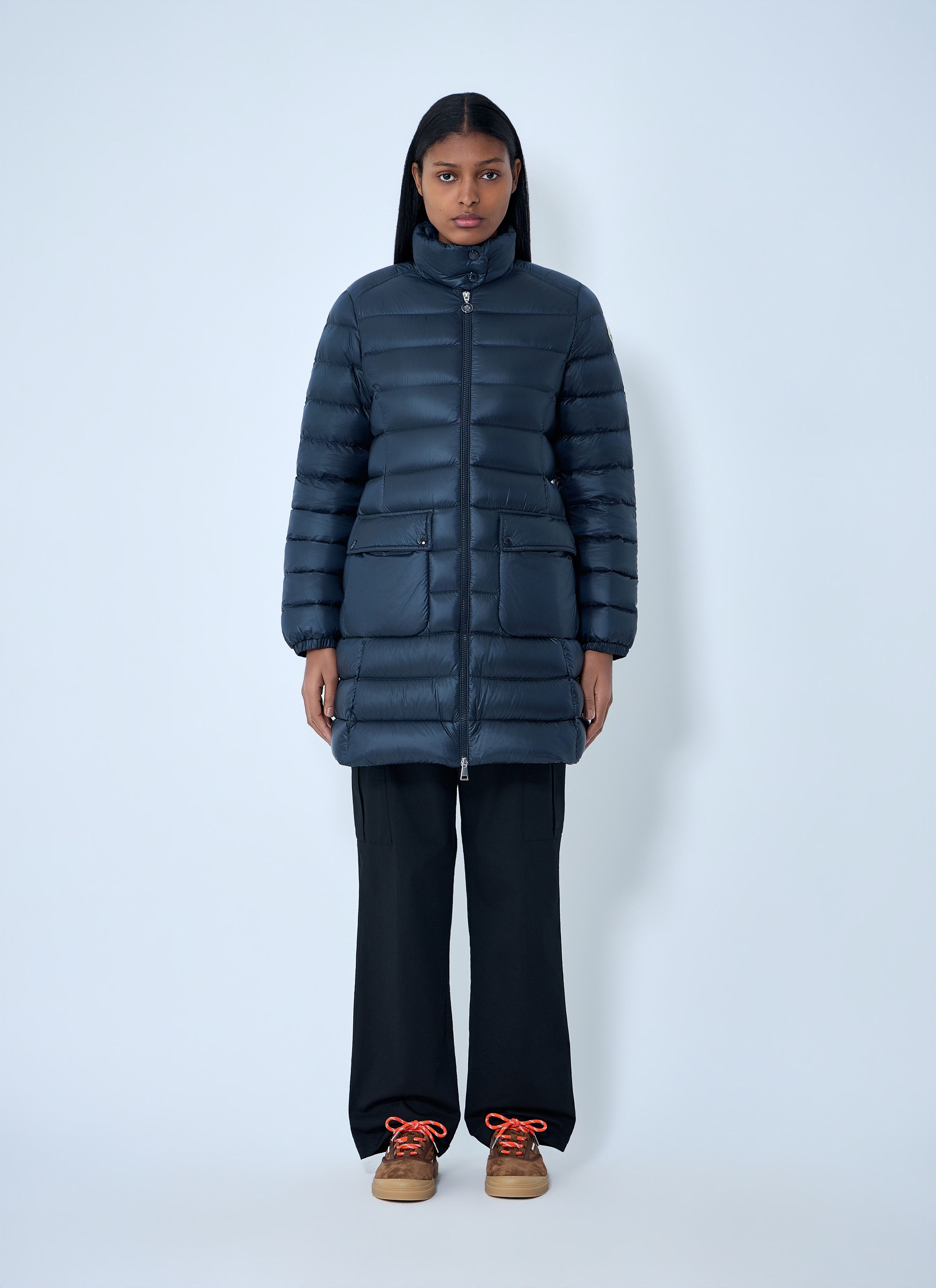 Moncler Genet Long Coat Size XXS / US 00 / IT 34 - 1 Thumbnail