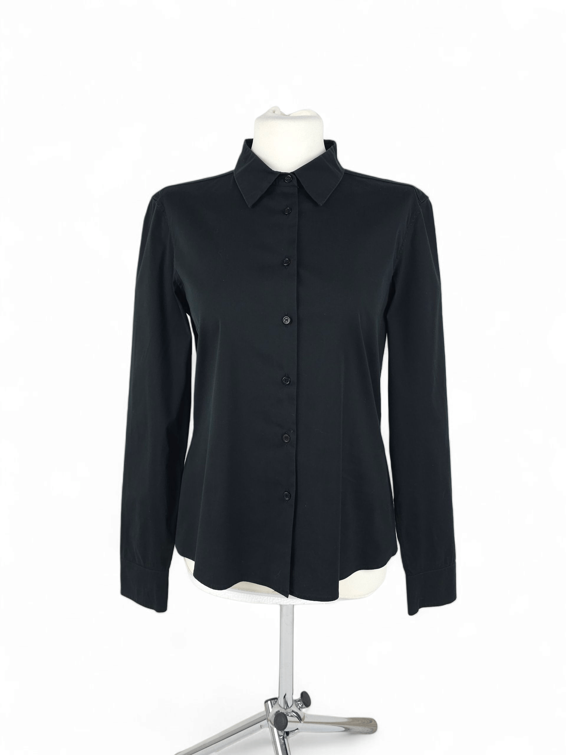 Designer 💎 Jil Sander Classic Black Button Up Shirt Elegant Casual Size M / US 6-8 / IT 42-44 - 1 Thumbnail