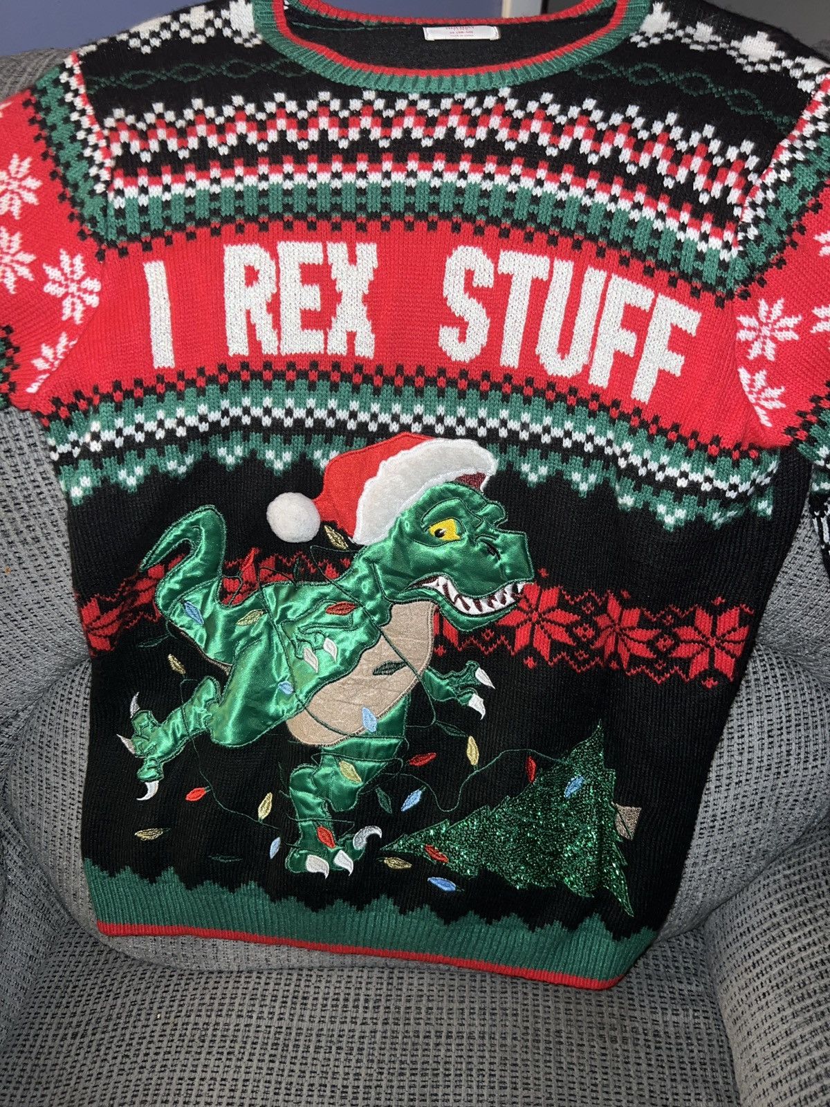 Holiday Brand Holiday Time I Rex Stuff Sweater Size US M / EU 48-50 / 2 - 2 Thumbnail