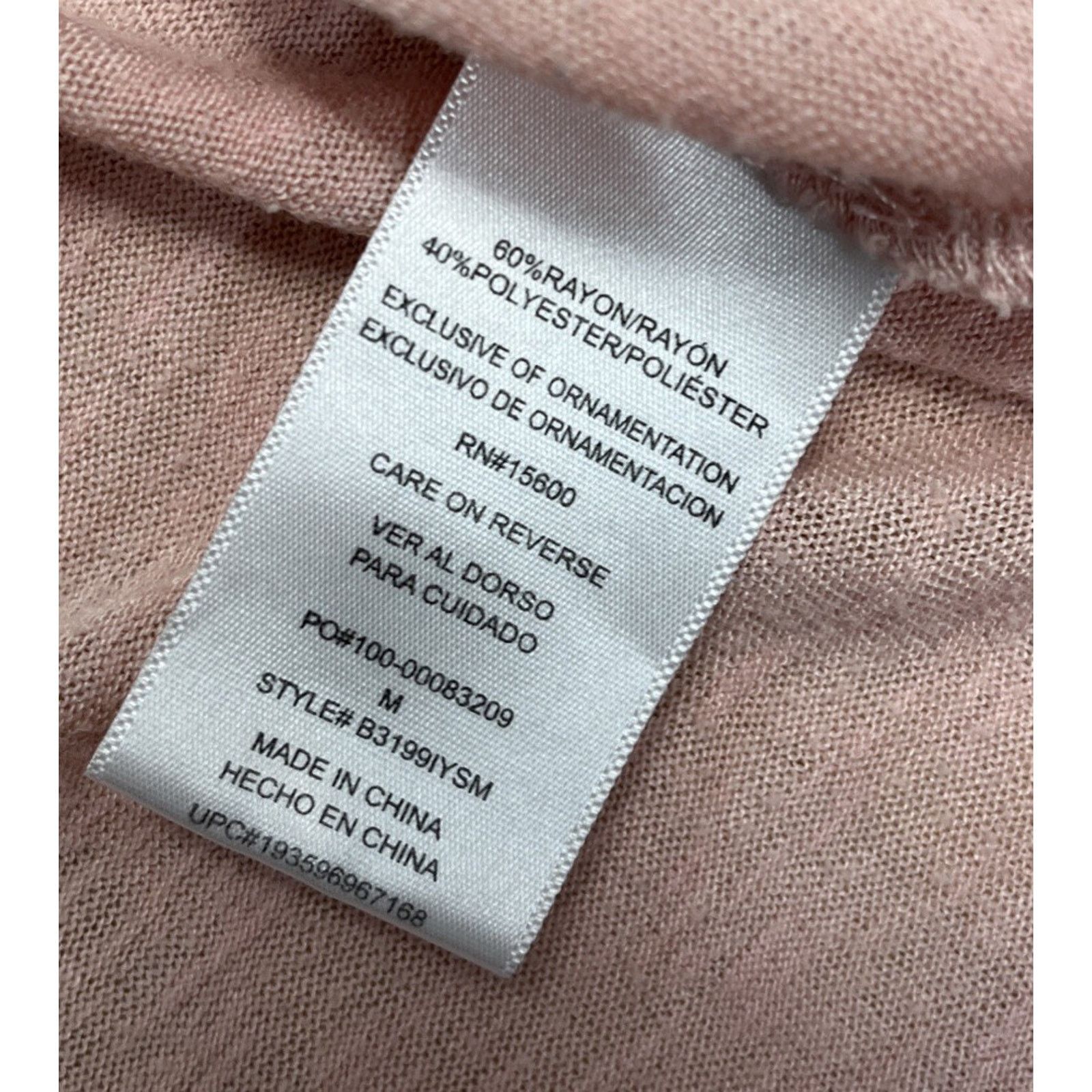 Other Democracy Pink Cap Knit Top Womens Size M Size M / US 6-8 / IT 42-44 - 7 Thumbnail