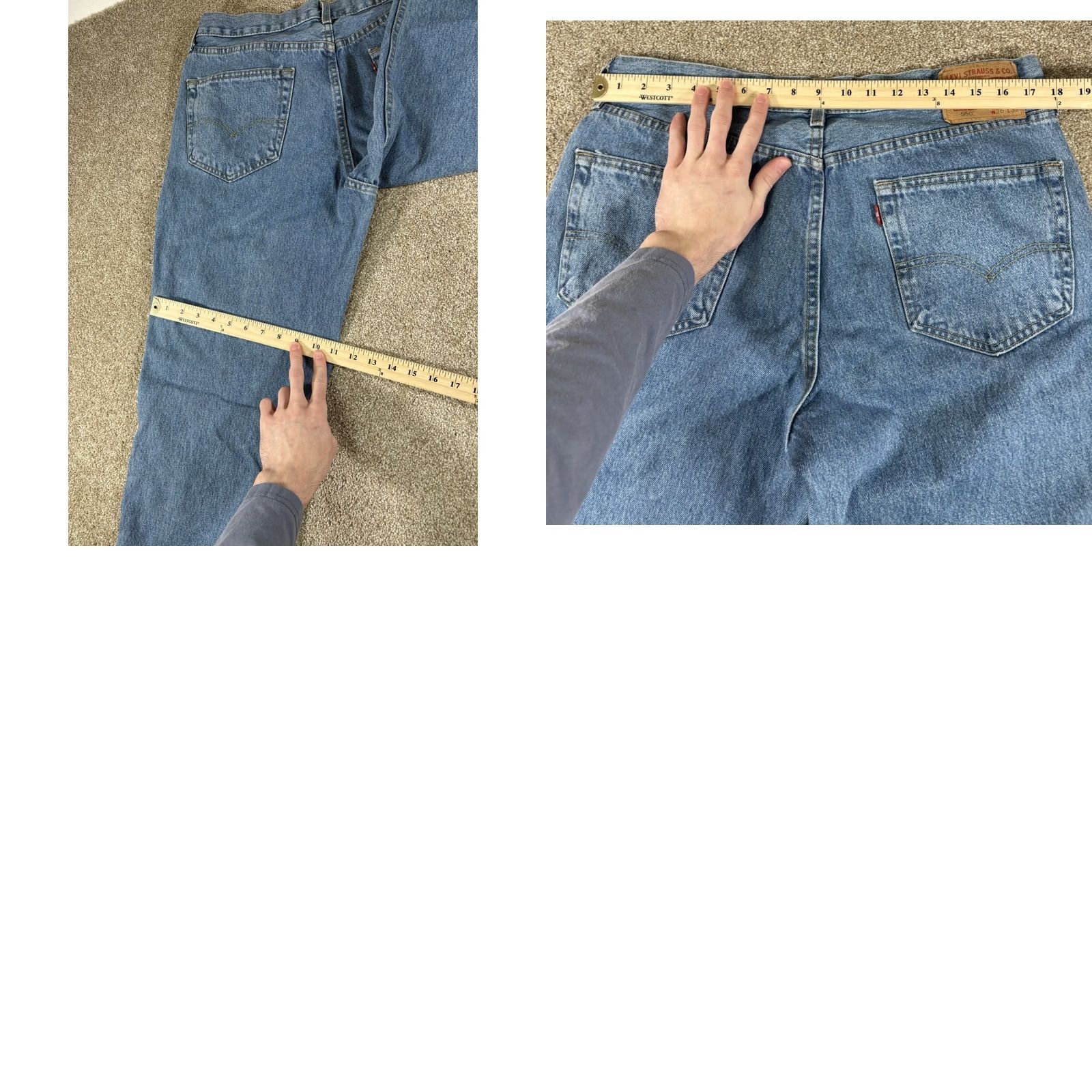 Levi's VINTAGE Levi's 550 Jeans Main Selling Point Brand Men 36 Jeans Blue Denim Relaxed 90s USA Mens Size US 36 / EU 52 - 8 Thumbnail