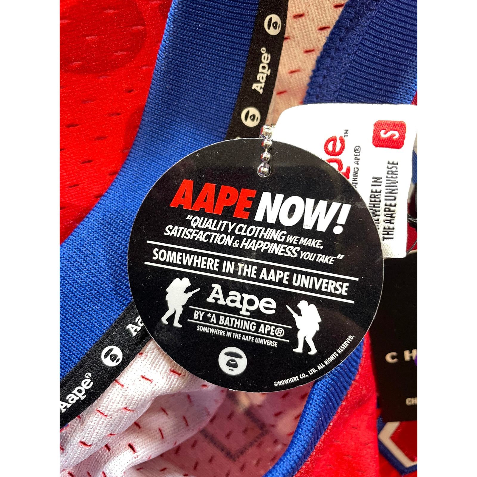 Aape AAPE Red & Blue Jersey Size US S / EU 44-46 / 1 - 5 Thumbnail