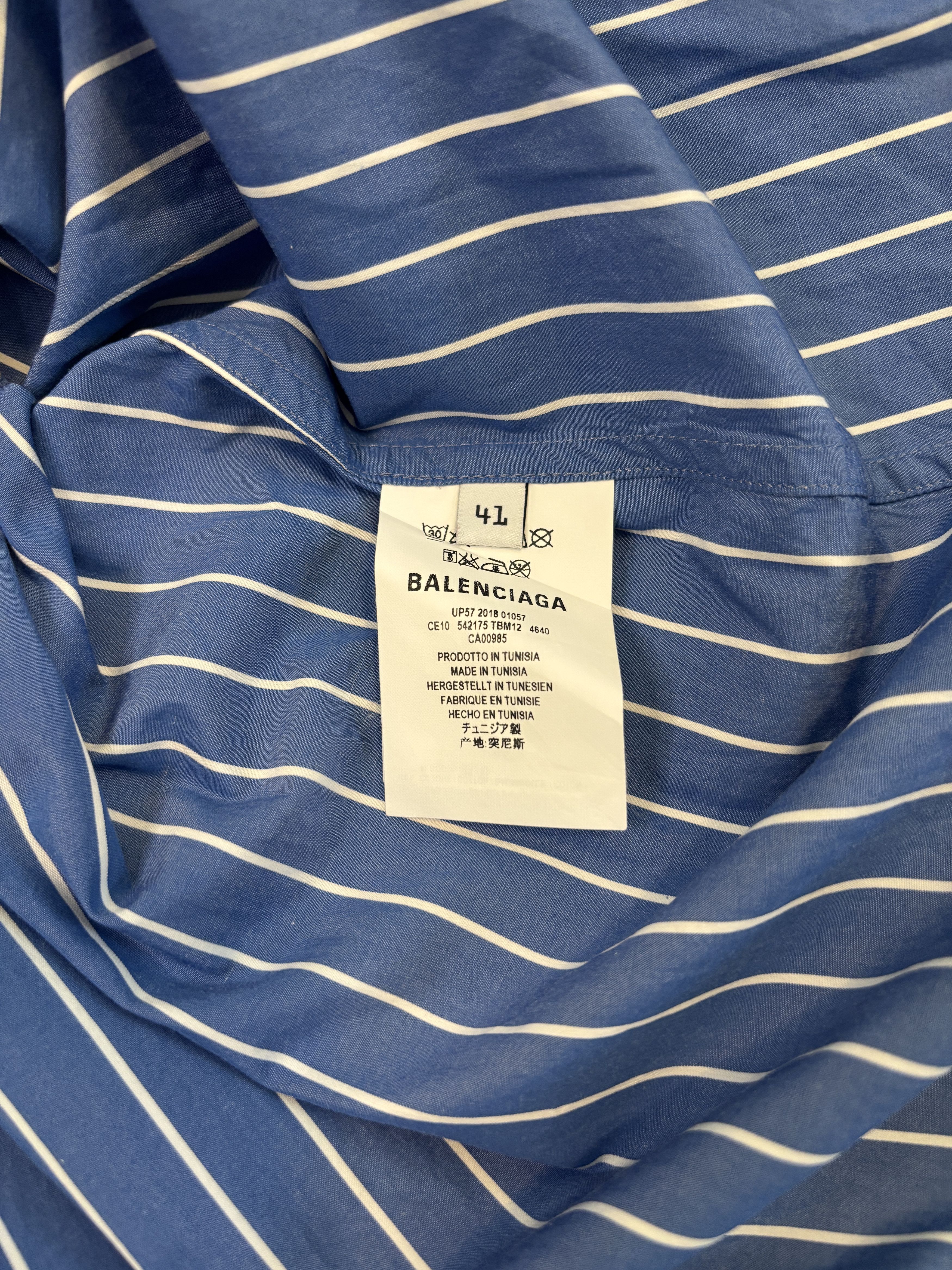Balenciaga FW18 HOTLINE BUTTON UP SHIRT Size US XS / EU 42 / 0 - 2 Thumbnail