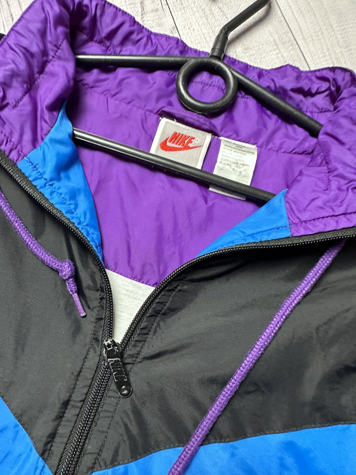 Vintage Nike track jacket size L black purple size L