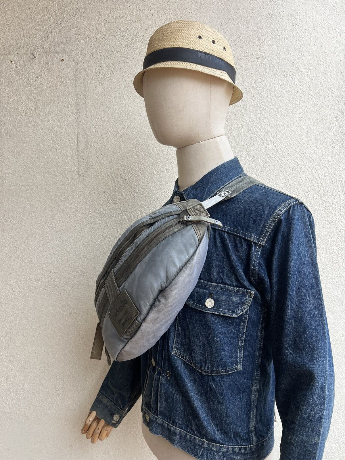 Diesel Vintage Diesel Only The Brave Fade Waxed Distress Bag Size ONE SIZE - 6 Thumbnail