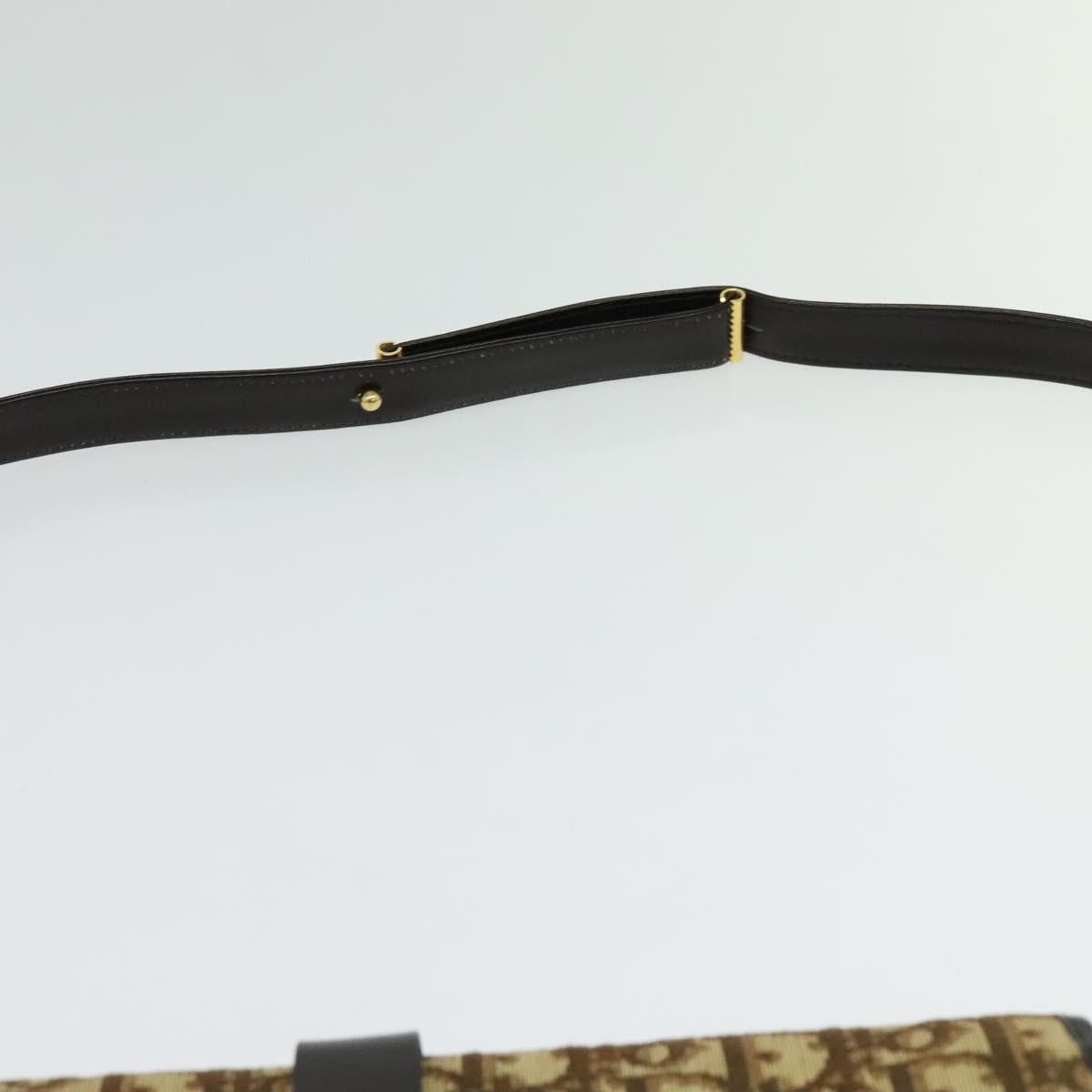 Dior DIOR Trotter Canvas Shoulder Bag Brown Gold Size ONE SIZE - 8 Thumbnail