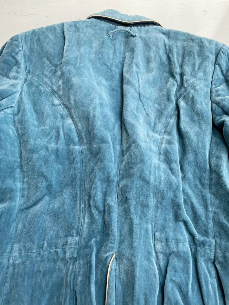 Jean Paul Gaultier Jean Paul Gaultier Blue velvet jacket 2504-Nextarrow Size US XXS / EU 40 - 8 Thumbnail