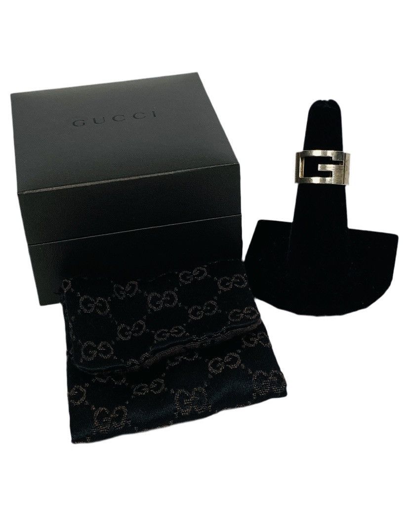 Gucci Gucci .925 Silver G Ring Size IT 8 Size ONE SIZE - 1 Thumbnail