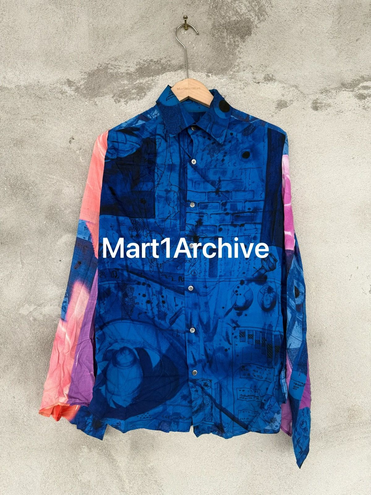 Yohji Yamamoto Yohji Yamamoto Double-Layer Trompe-l’œil Floral Shirt Size US S / EU 44-46 / 1 - 6 Thumbnail