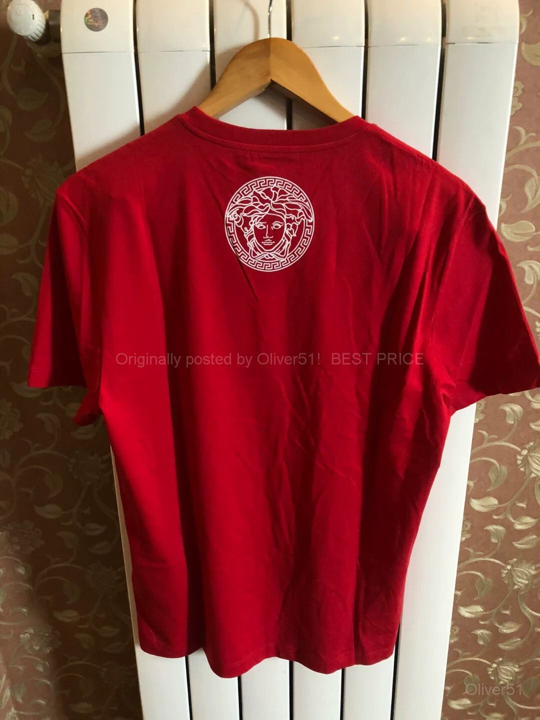 Versace Versace Italy-Made Medusa Red Short Sleeve BFAJIJK413 Size US M / EU 48-50 / 2 - 3 Thumbnail