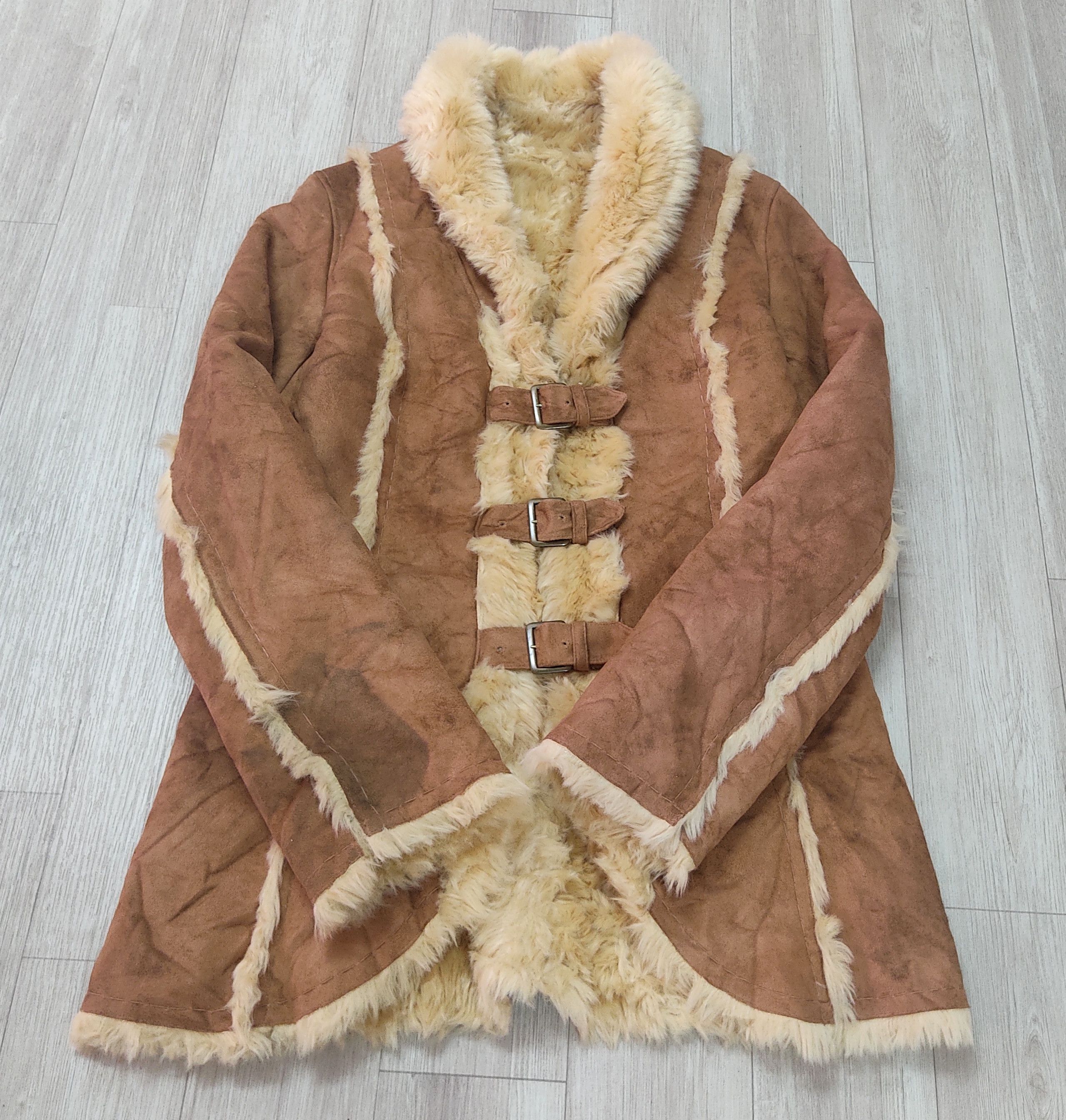 Japanese Brand VOUS MÊME Suede Faux Fur Shearling Leather Jacket Size S / US 4 / IT 40 - 6 Thumbnail