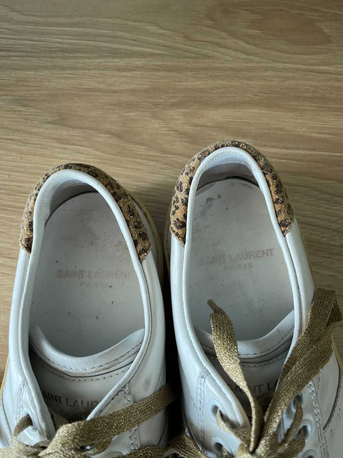 Saint Laurent Paris SL/37 cheetah print/gold Size US 5 / EU 37 - 6 Thumbnail