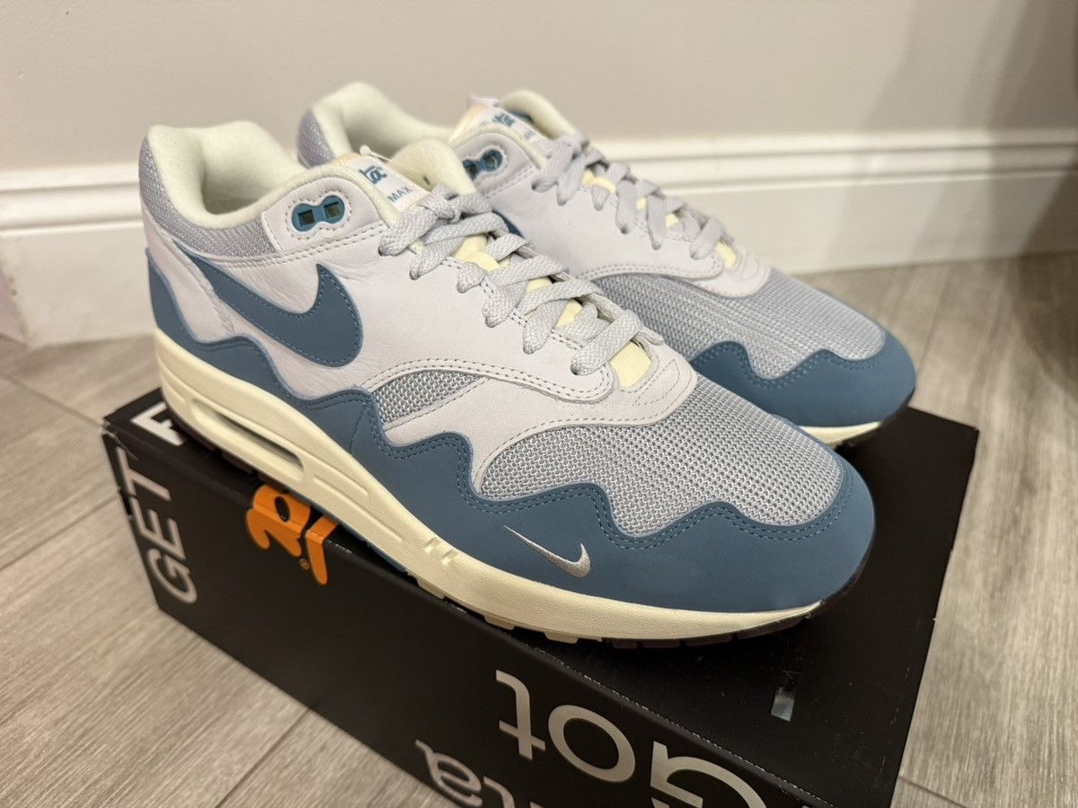 Nike × Patta Patta Nike Air Max 1 Noise Aqua Silver Pure Platinum Sz 12 Size US 12 / EU 45 - 4 Thumbnail