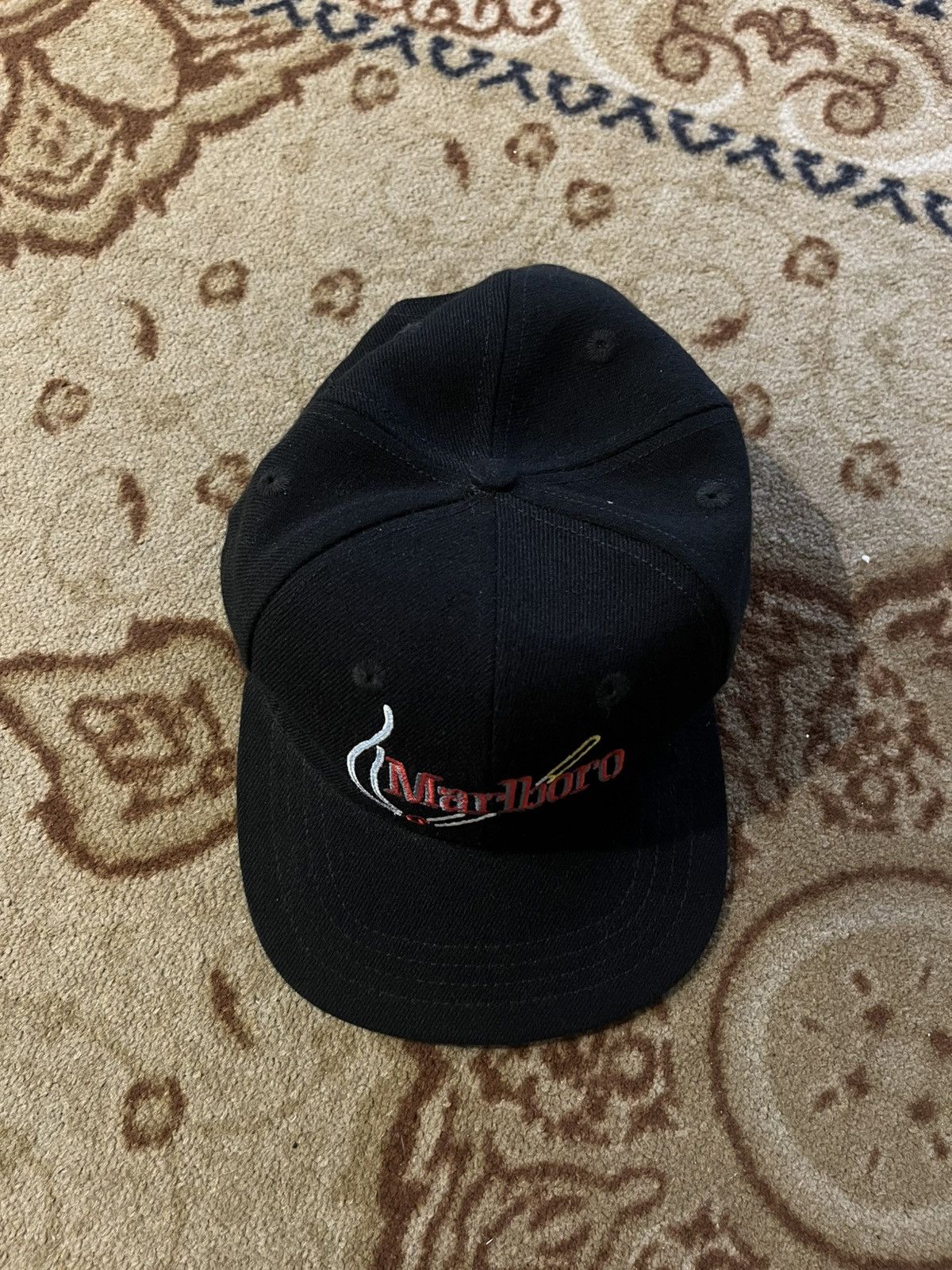 Marlboro vintage 1990s Marlboro embroidered strap-back cap Size ONE SIZE - 5 Thumbnail