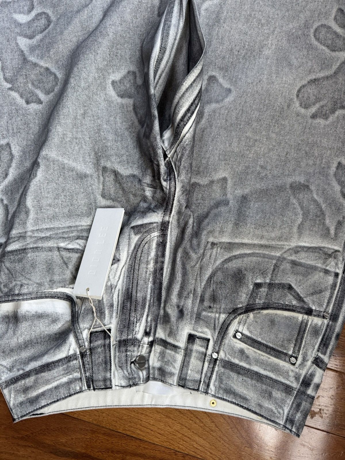 Dion Lee Coated Baggy Jeans
