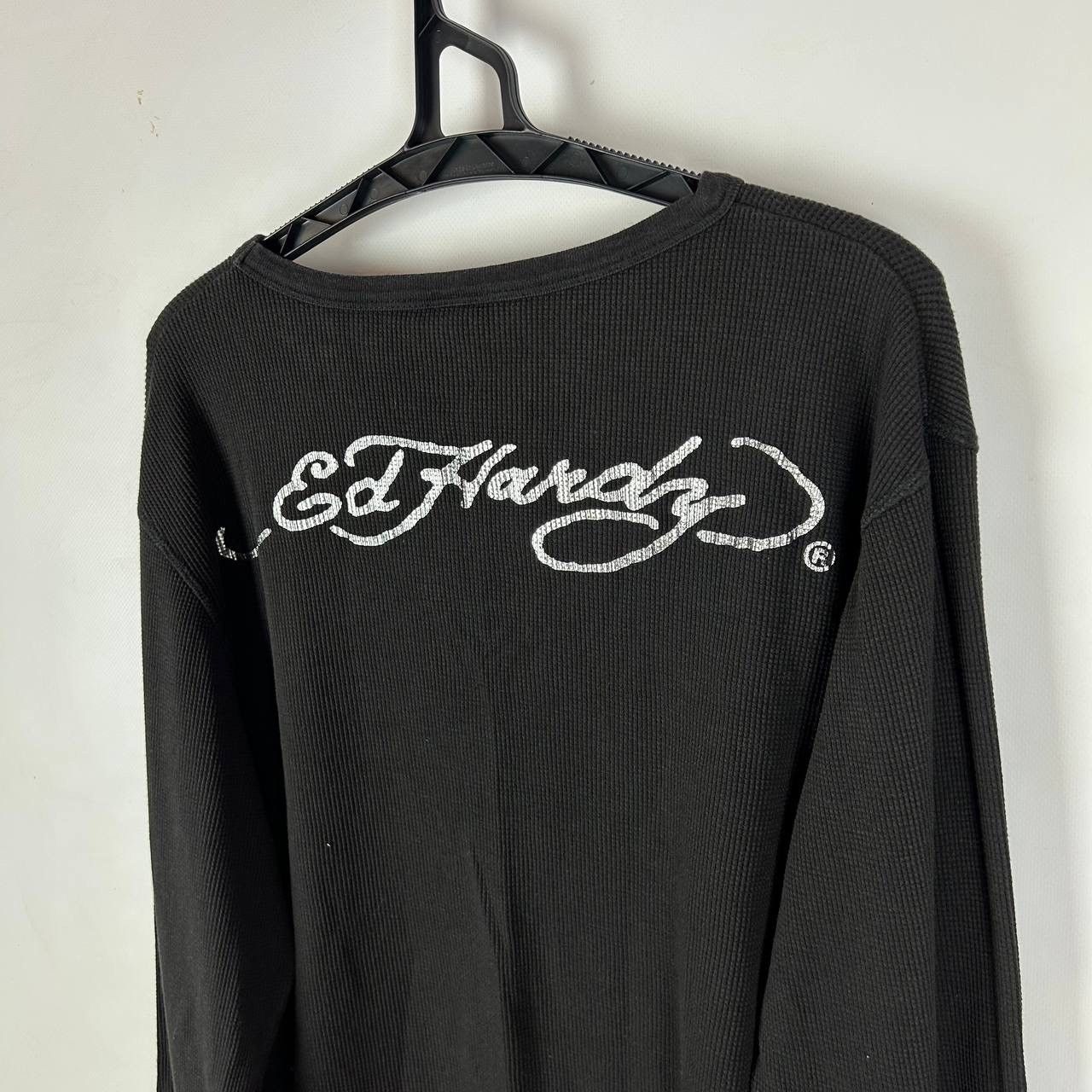 Ed Hardy Y2K Vintage Rare Ed Hardy LongSleeve Skull Roses T-shirt Size US XL / EU 56 / 4 - 6 Thumbnail