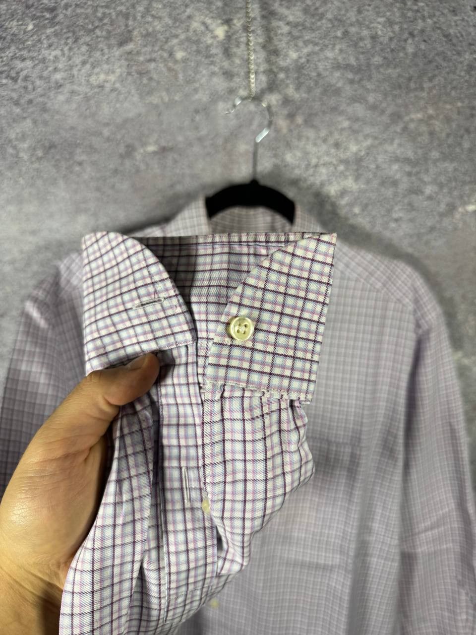 Designer × Japanese Brand × Vintage Xacus Button Shirt Made Italy Men's XL Check Collar Size US XL / EU 56 / 4 - 8 Thumbnail