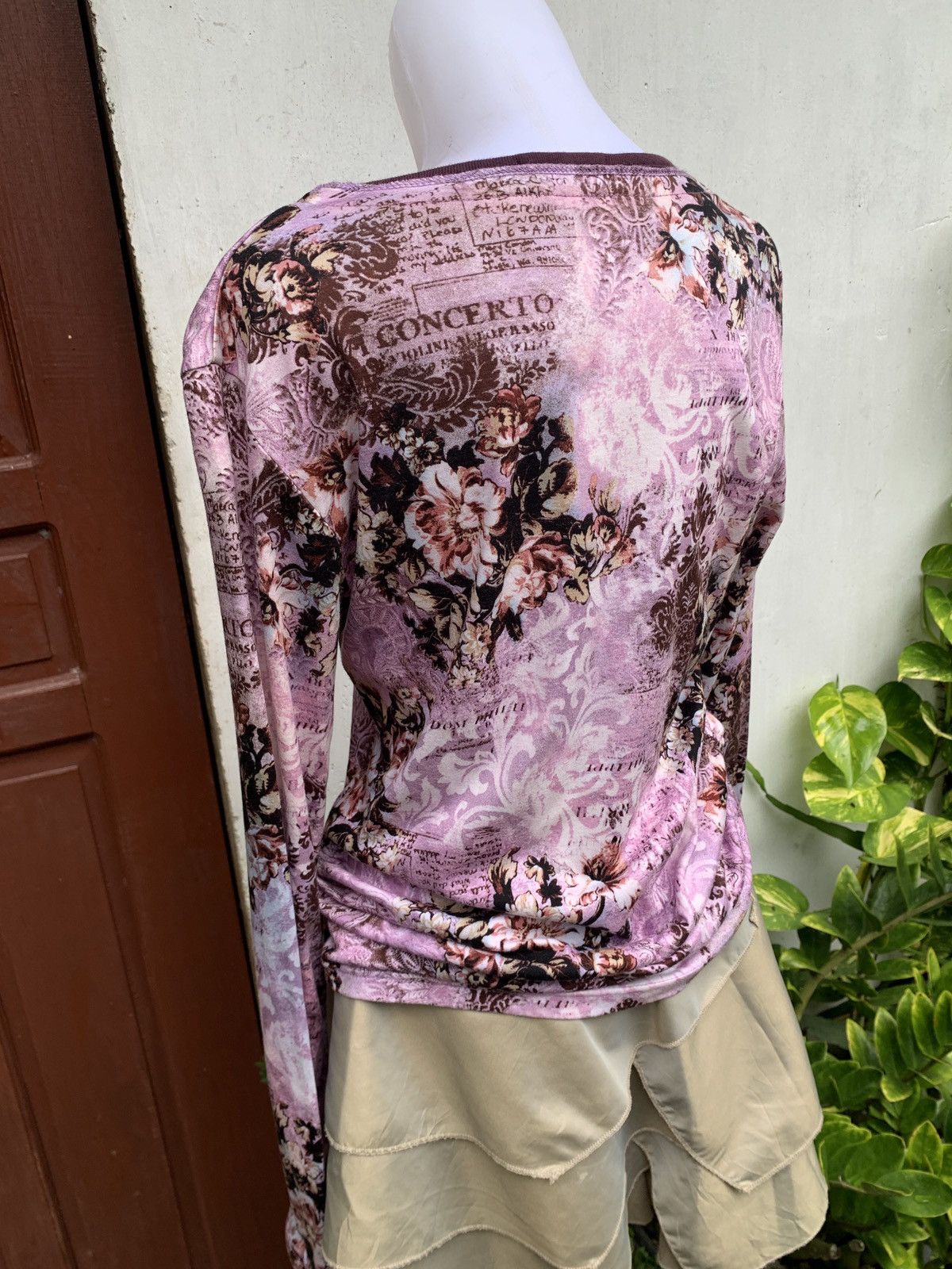 If Six Was Nine × Japanese Brand × Tornado Mart 2000s Tornado Mart Japan Floral Porm Pink Graphic Top Size M / US 6-8 / IT 42-44 - 4 Thumbnail
