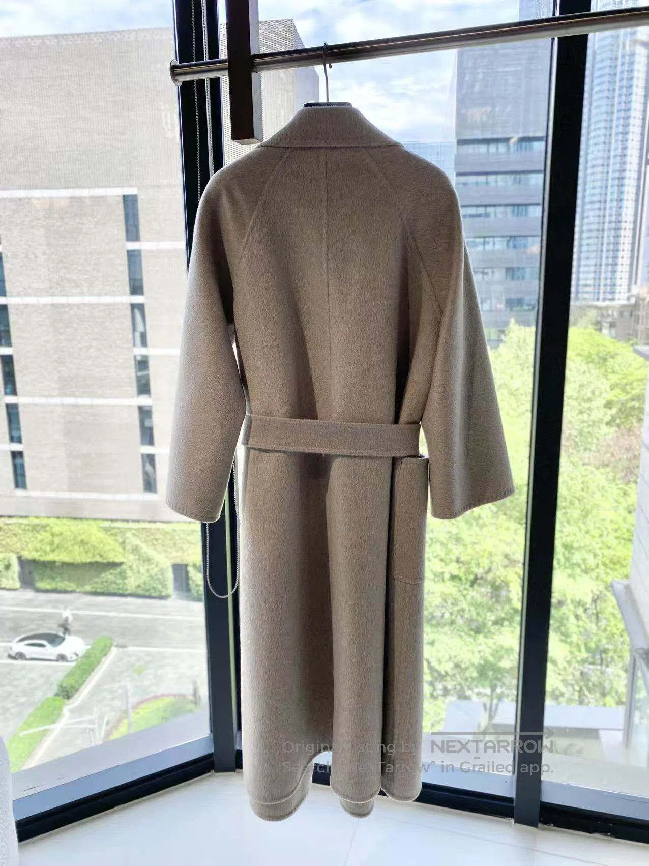 Max Mara Max Mara IT32 Classic beige long belted coat| Size XS / US 0-2 / IT 36-38 - 3 Thumbnail