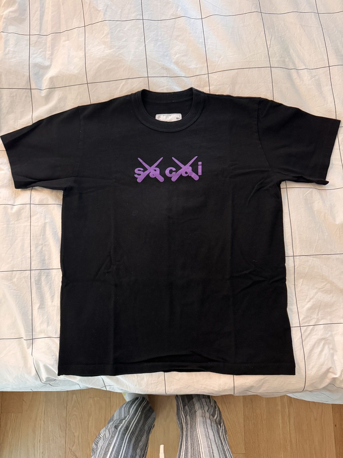 Kaws × Sacai Sacai x KAWS Flock Print T-Shirt | Grailed 