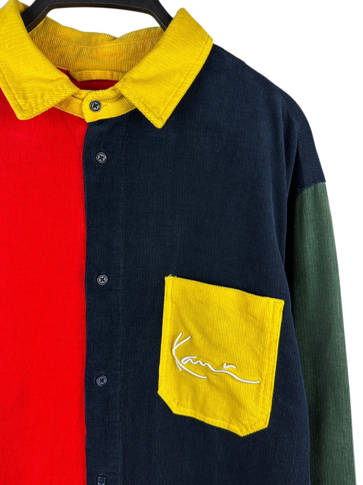 Karl Kani Karl Kani Signature Corduroy Long Sleeve Shirt Colorblock Size US M / EU 48-50 / 2 - 3 Thumbnail