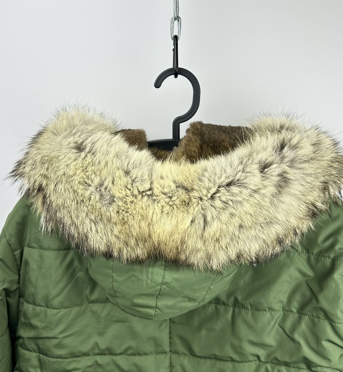 Yves Salomon YVES SALOMON Luxury Jacket Rabbit Fur Lining Coyote Trim Size US M / EU 48-50 / 2 - 5 Thumbnail