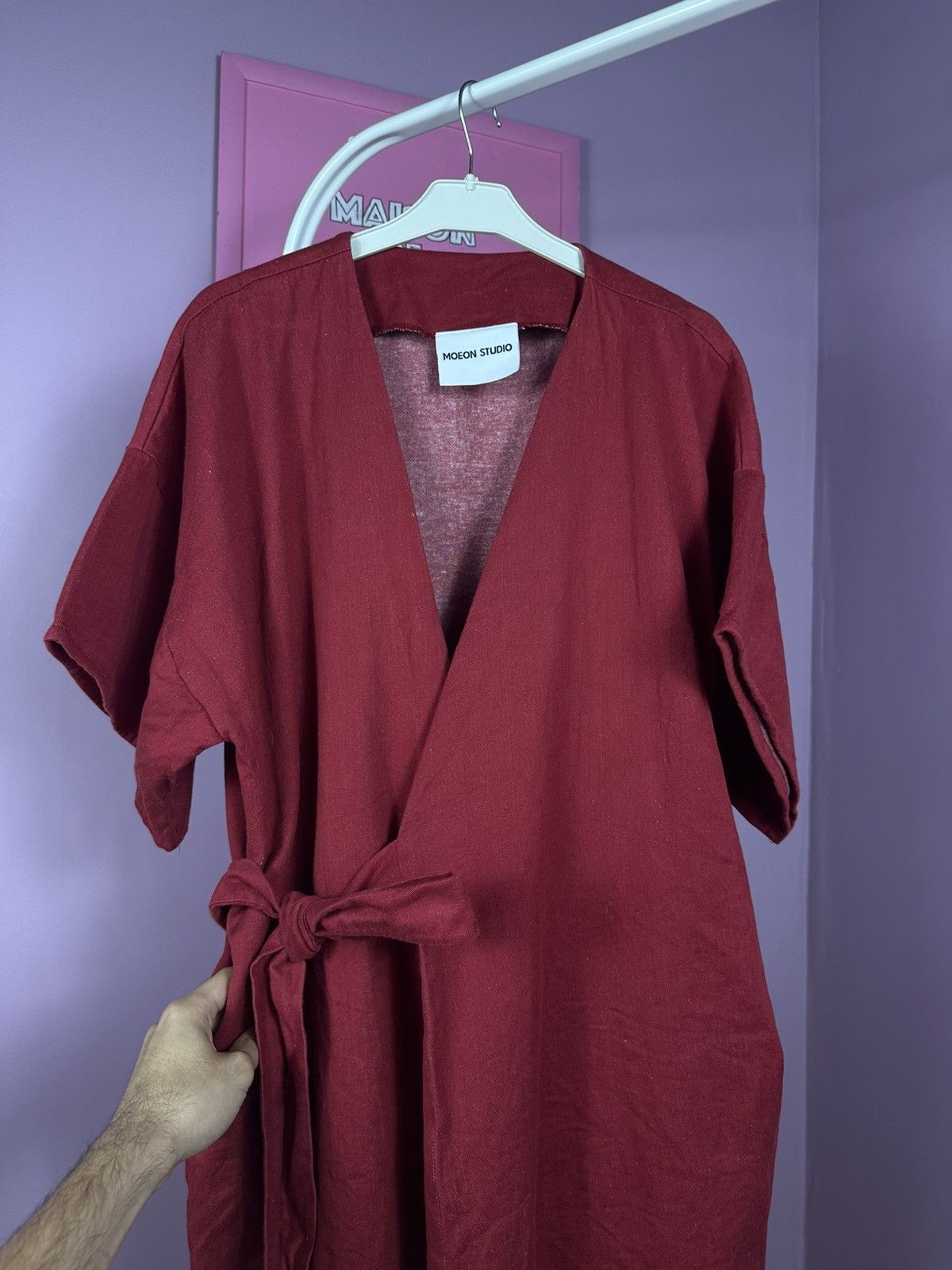 Other Moeon Studio Organic Cotton Classic Kimono Jacket Red Size S / US 4 / IT 40 - 9 Thumbnail