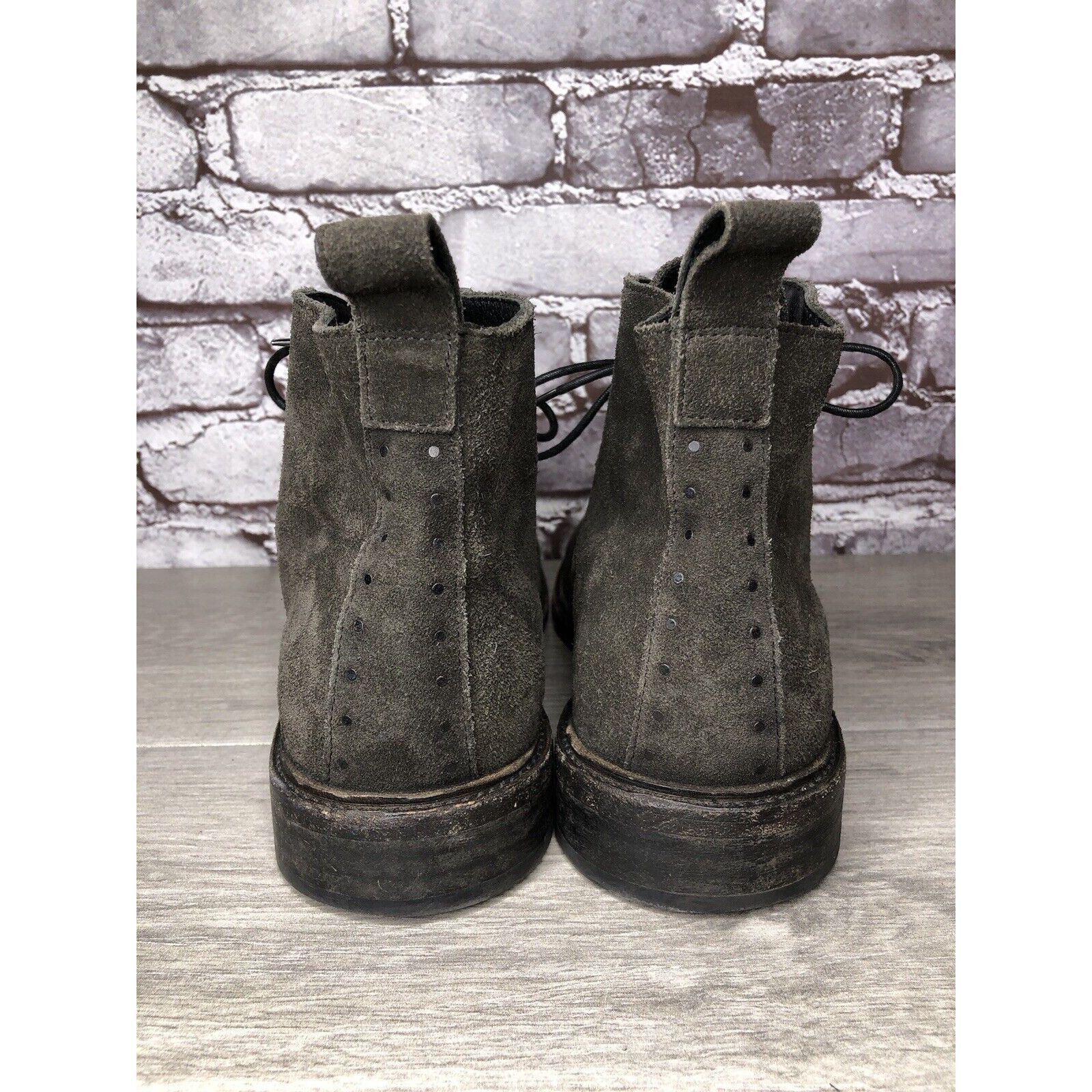 Allsaints All Saints Gray Suede Leather Lace Up Desert Chukka Boots Me Size US 9 / EU 42 - 4 Thumbnail