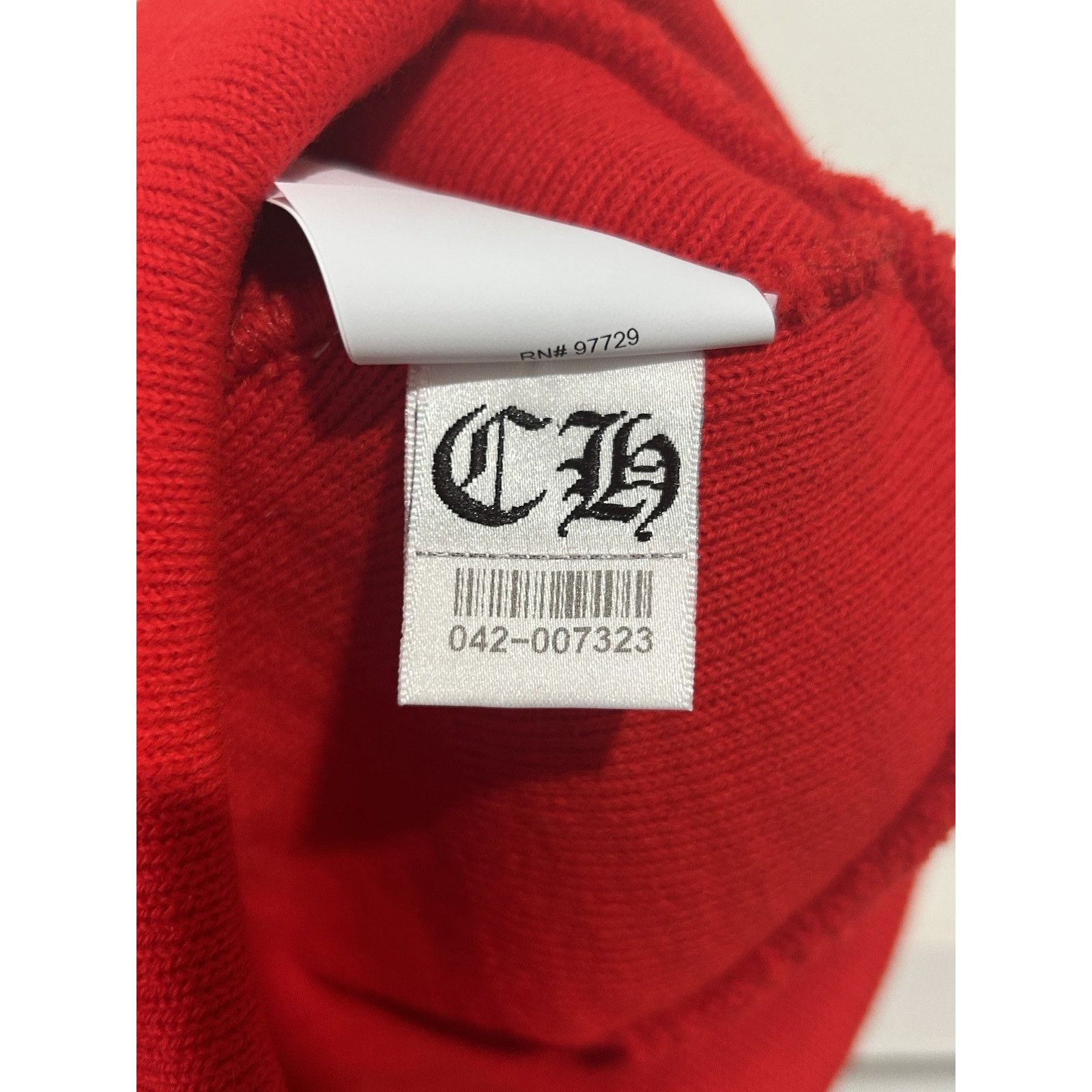 Chrome Hearts CHROME HEARTS RED EMBROIDERED ONLINE EXCLUSIVE BEANIE NEW Size ONE SIZE - 9 Thumbnail