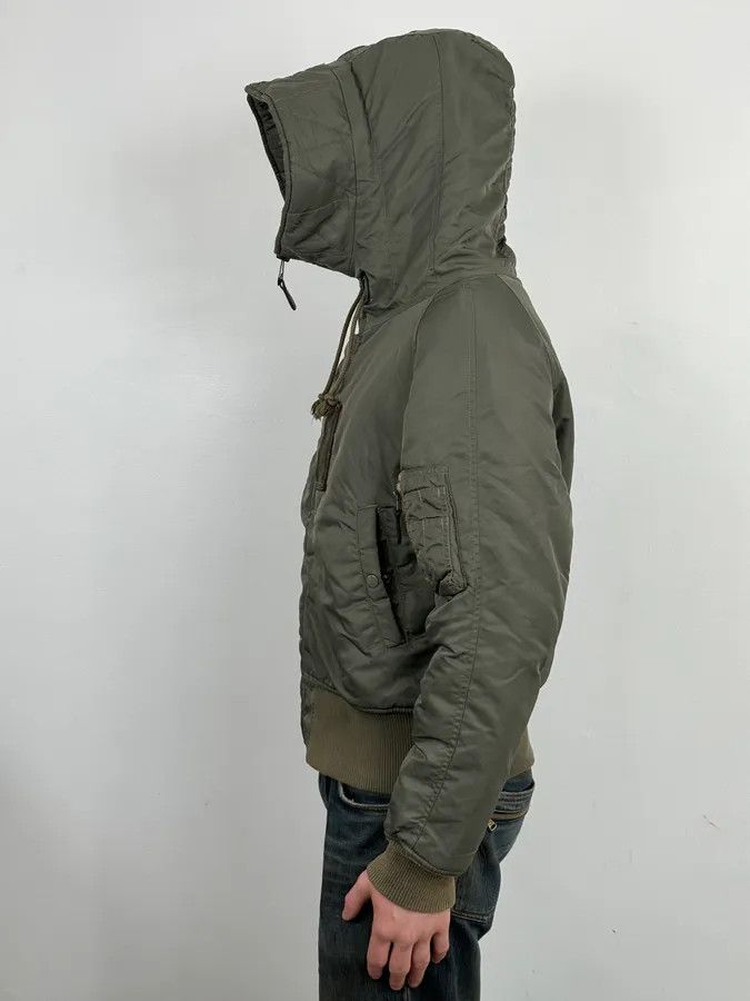 Polo Ralph Lauren 2010s Ralph Lauren Green Aviator Detachable Hood Bomber Jacket Size US M / EU 48-50 / 2 - 2 Thumbnail