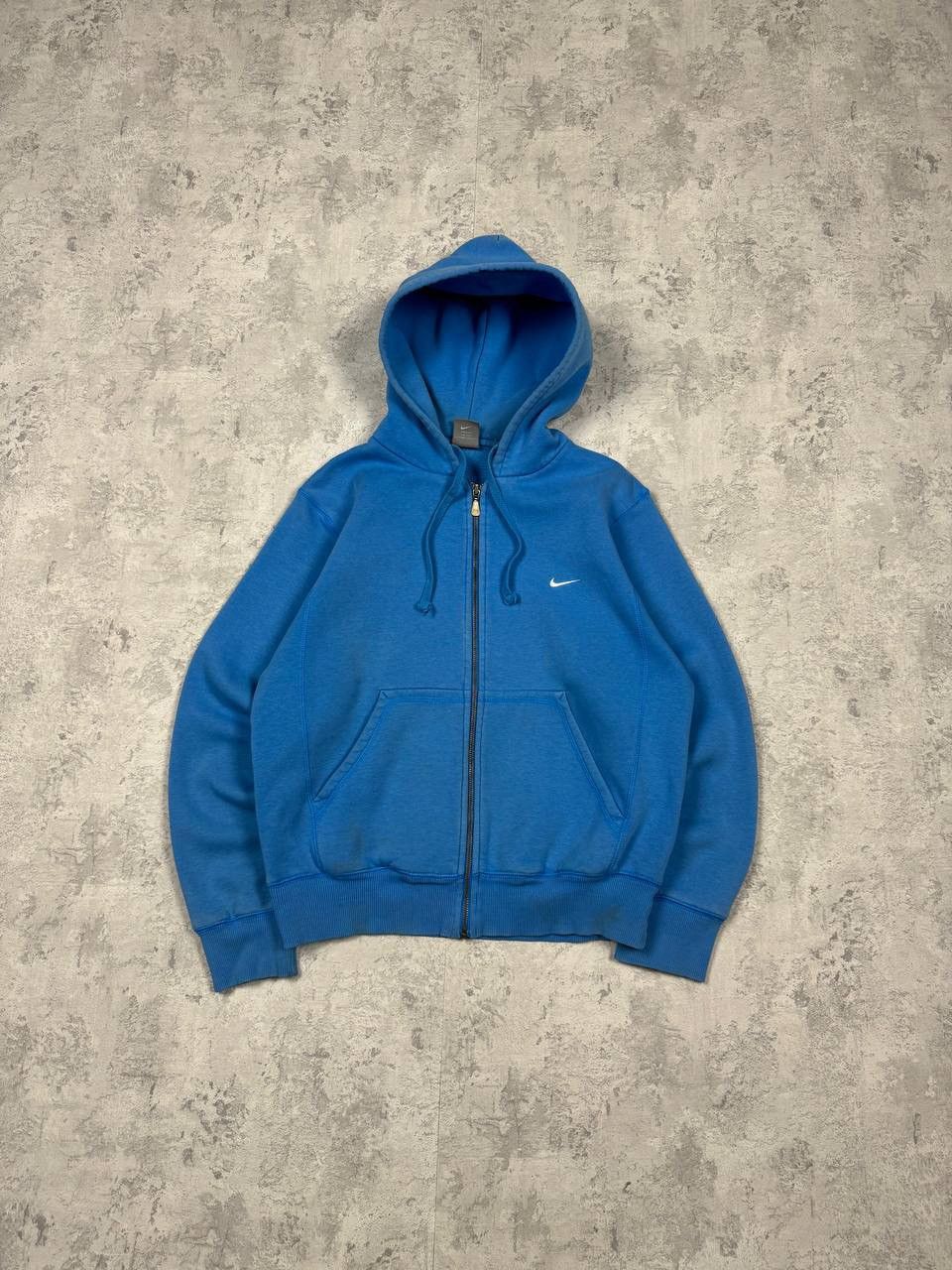 Nike Vintage Nike Y2K Blue Zip Hoodie Size US S / EU 44-46 / 1 - 1 Thumbnail