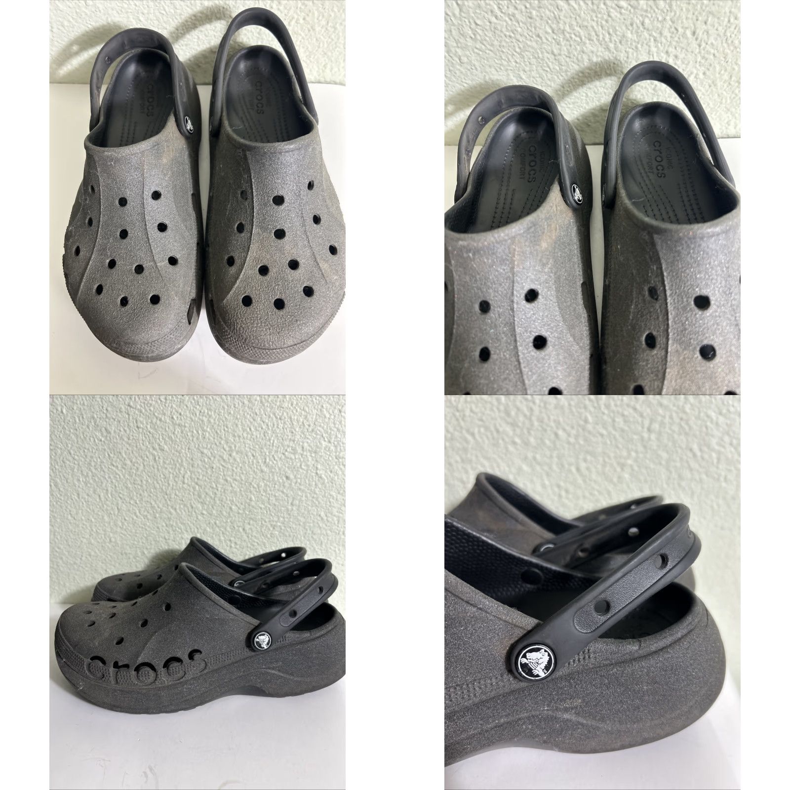 Crocs Crocs Baya Platform Clog Sandals Black Glitter Women's Size 11 Shoes Slip-On Platform Womens Size US 11 / IT 41 - 8 Thumbnail