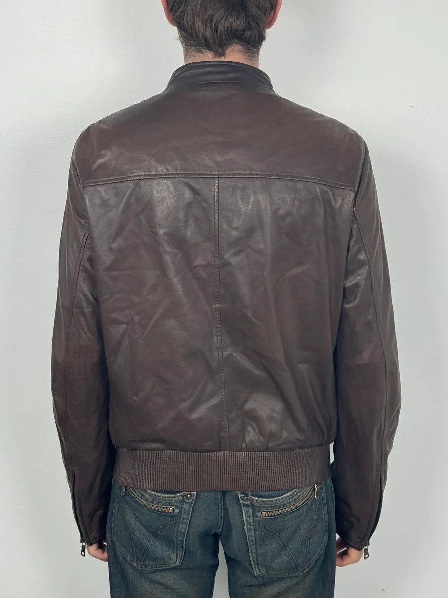 Prada AW2011 Prada Biker Brown Minimalist Leather Jacket Size US M / EU 48-50 / 2 - 3 Thumbnail