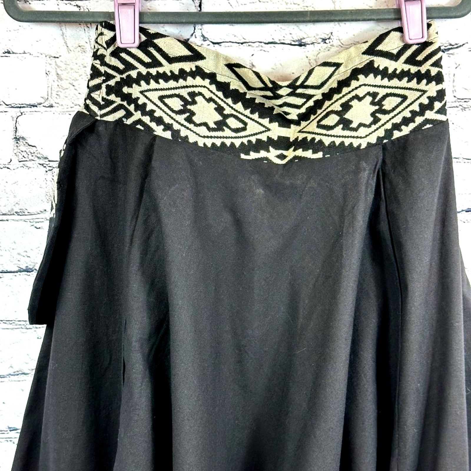 Other Wer bist du? Harem Pants Patterned Cuffs Black OS Size 29" - 11 Thumbnail