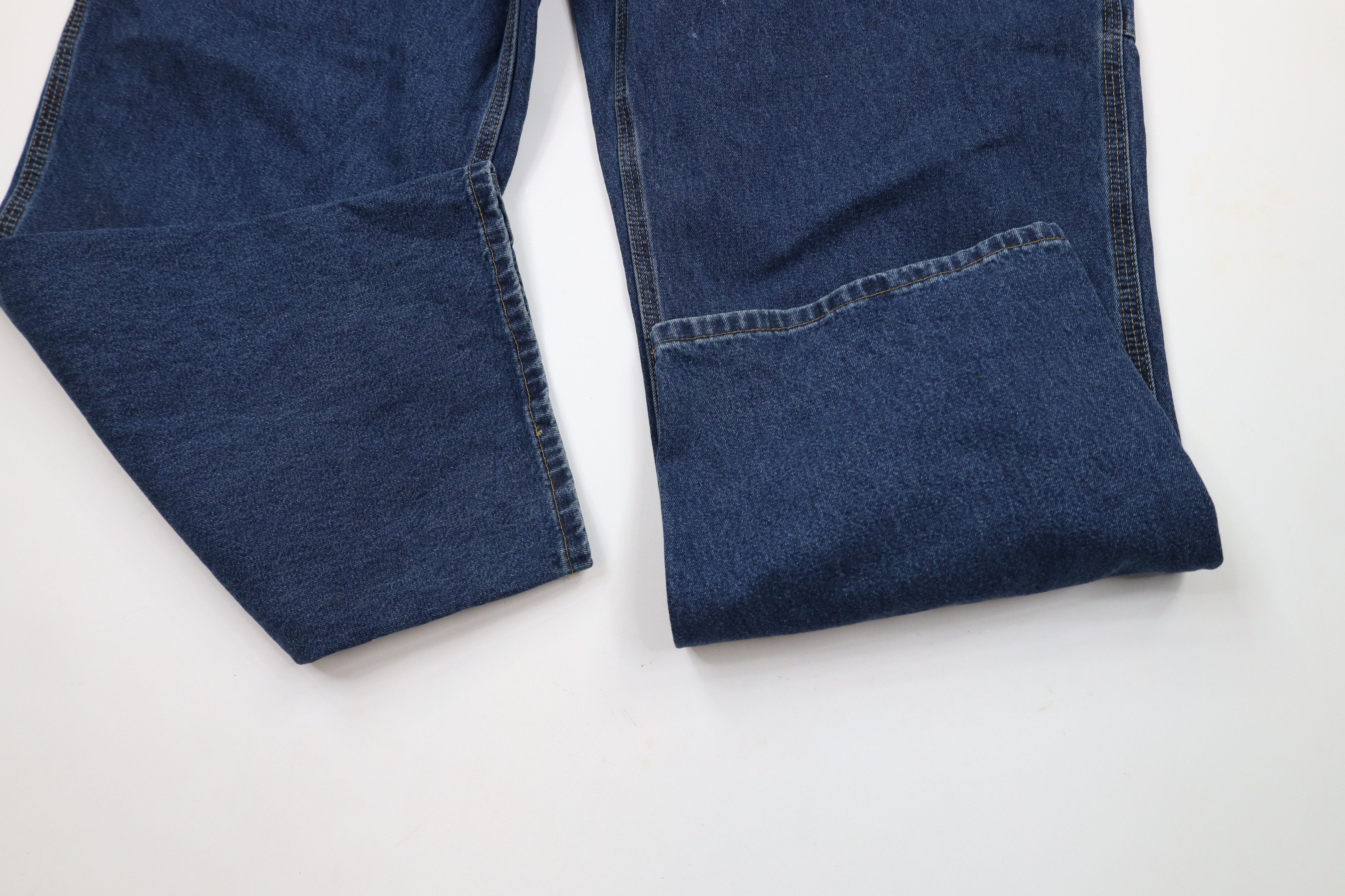 Carhartt × Vintage Vintage Carhartt Spell Out Wide Leg Dungaree Denim Jeans Size US 40 / EU 56 - 7 Thumbnail