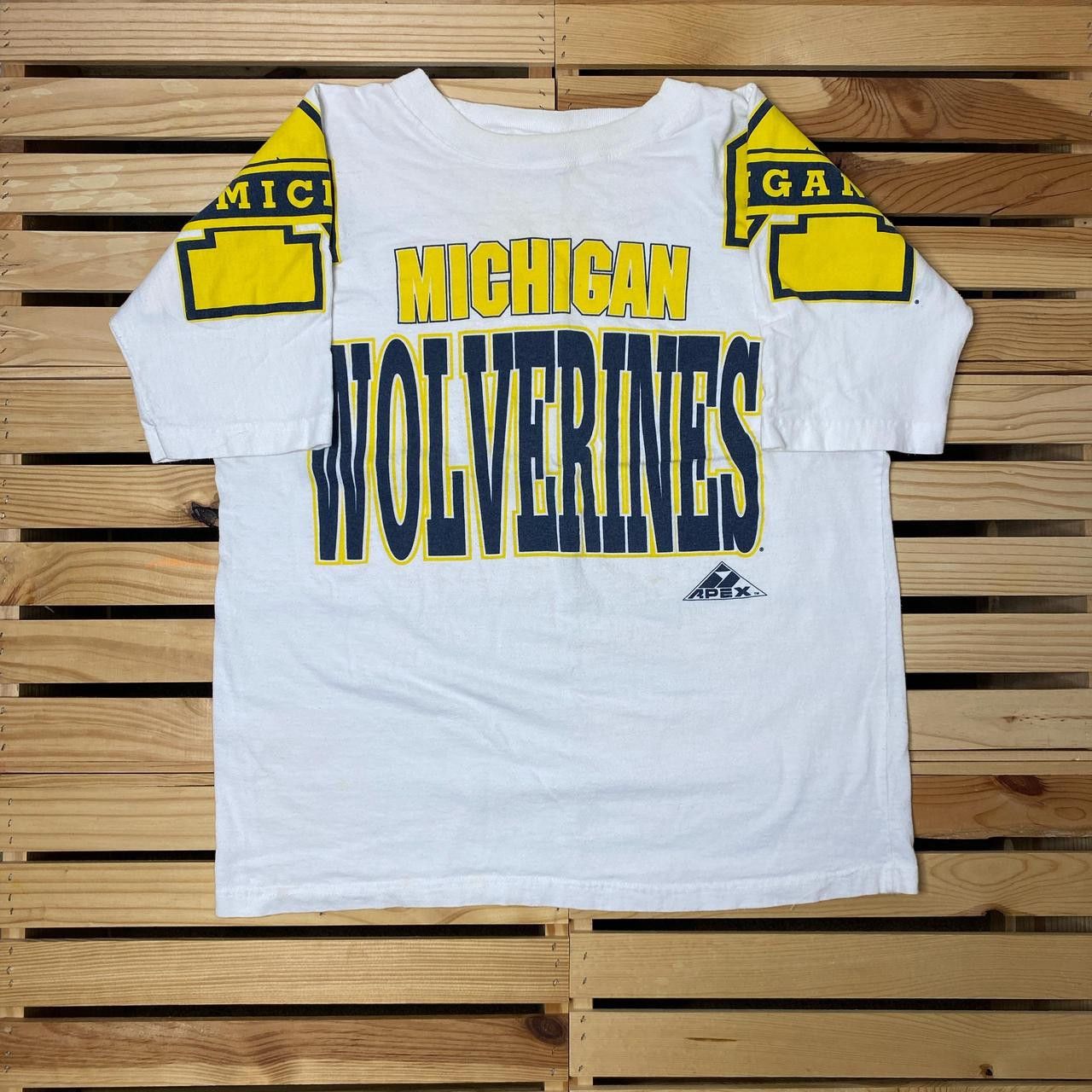 Apex One Vintage University of Michigan White College Tee Size Large Size US L / EU 52-54 / 3 - 1 Thumbnail