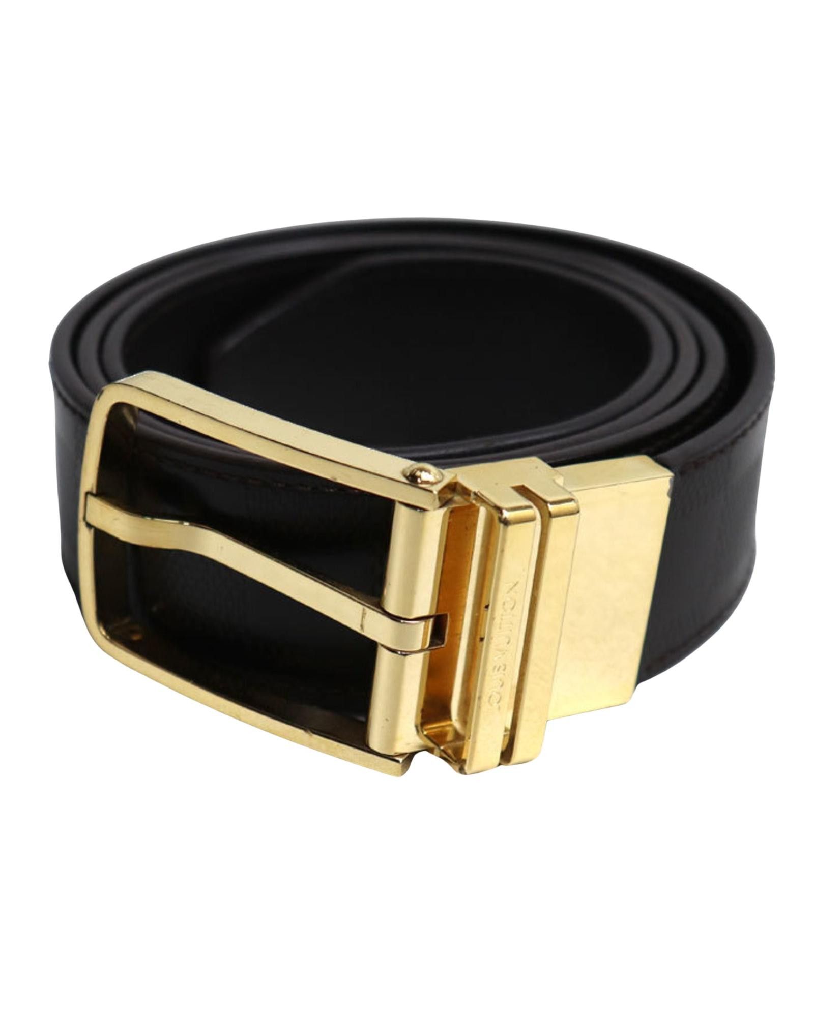 image of Louis Vuitton Classic Brown Leather Belt, Men's
