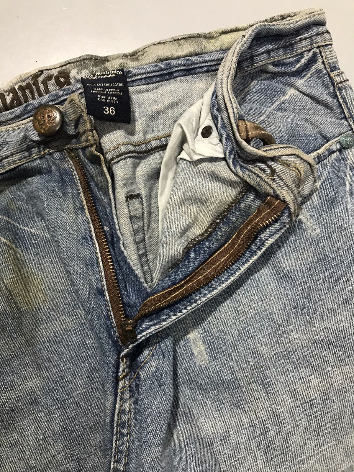 Southpole Vintage live rechanics embroidered denim Size US 36 / EU 52 - 5 Thumbnail