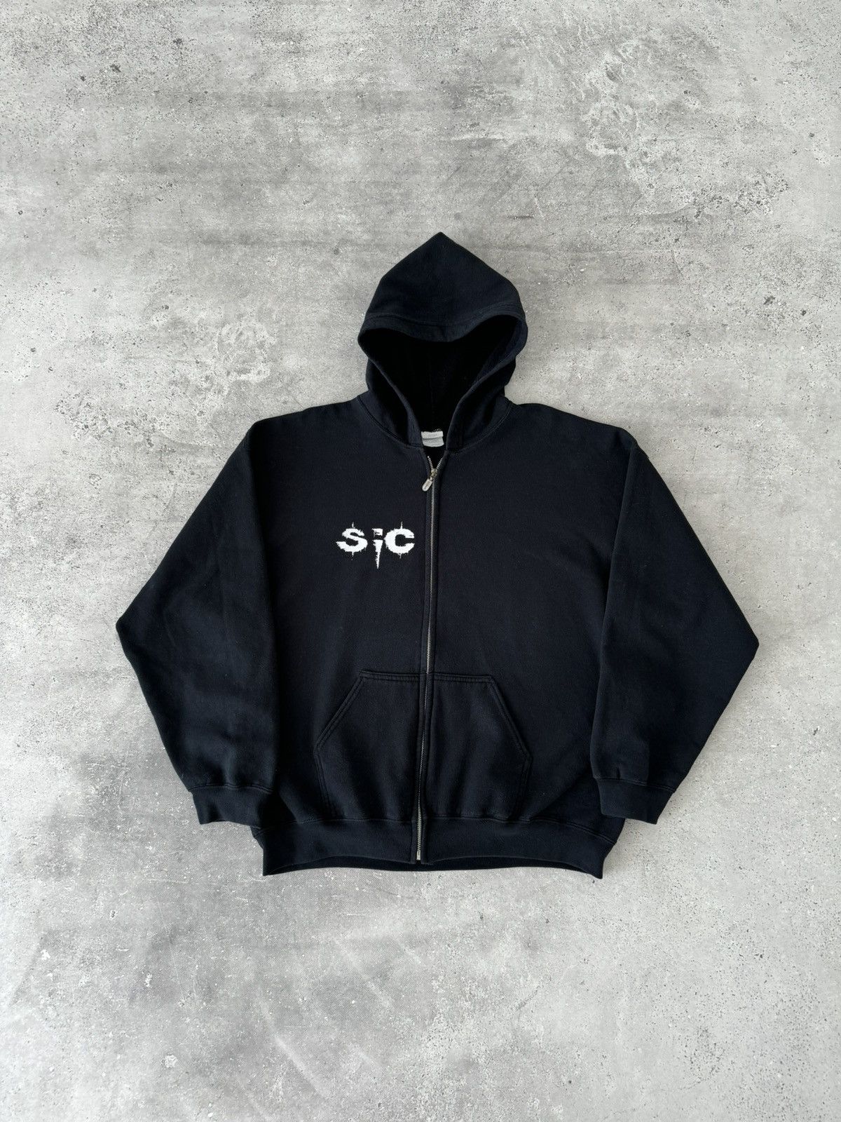Band Tees × Vintage Vintage 00s SIC ‘Pandemonium’ Thrash Metal Band Hoodie Size US XL / EU 56 / 4 - 3 Thumbnail