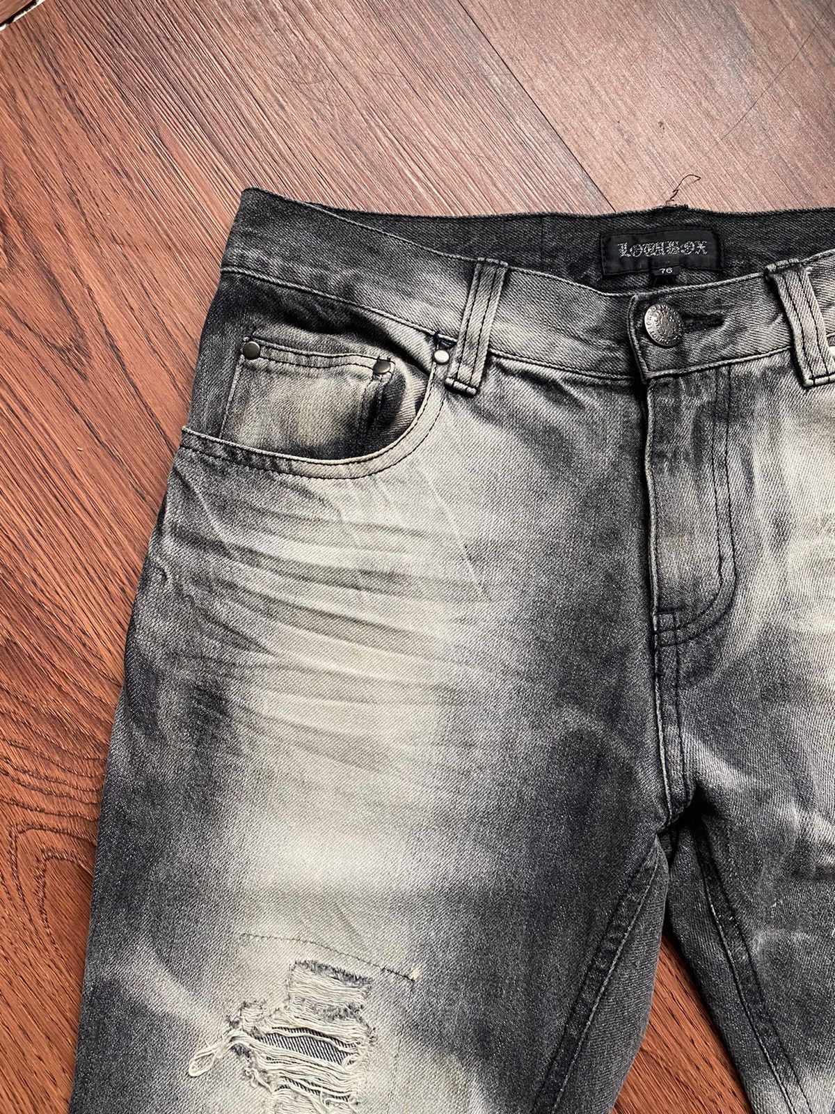 If Six Was Nine Low Box Ripped Flare Jeans Size US 30 / EU 46 - 4 Thumbnail
