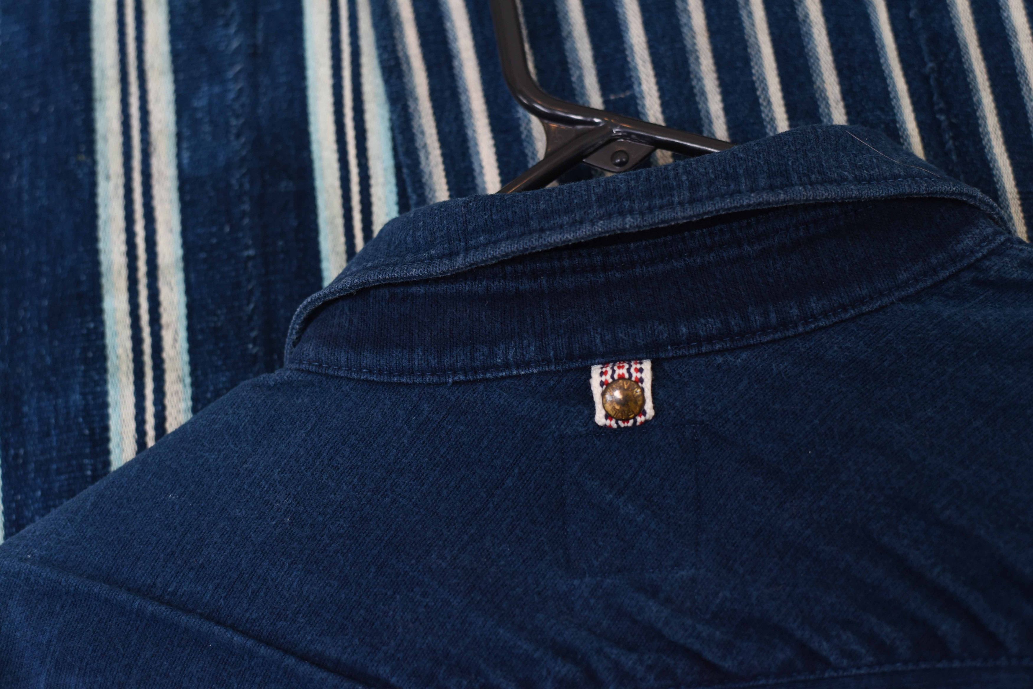 Visvim Visvim Black Elk Flannel Indigo Blue - Size 2 Medium Size US M / EU 48-50 / 2 - 7 Thumbnail